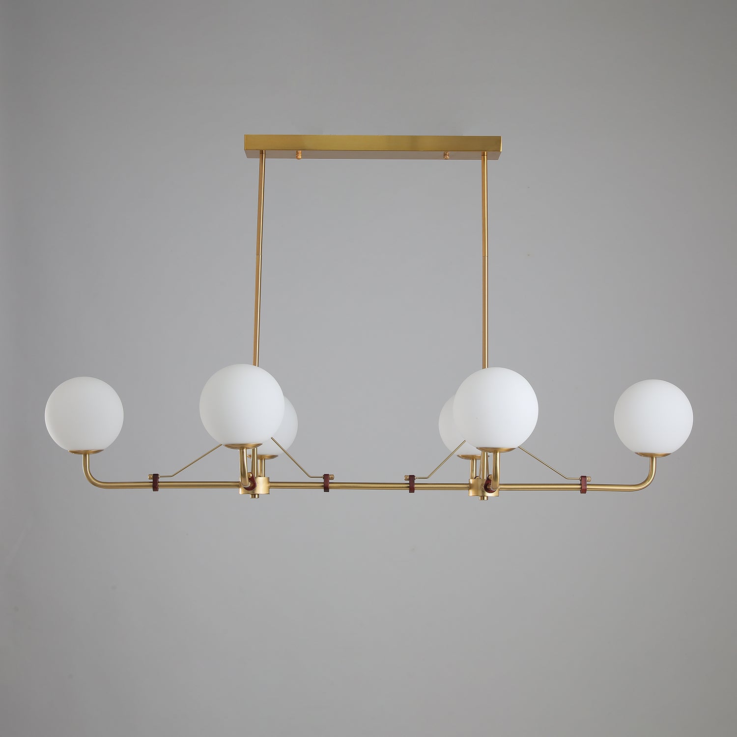 Lustra Chandelier Brass Globe Savanna Elegant-Neutral Decor