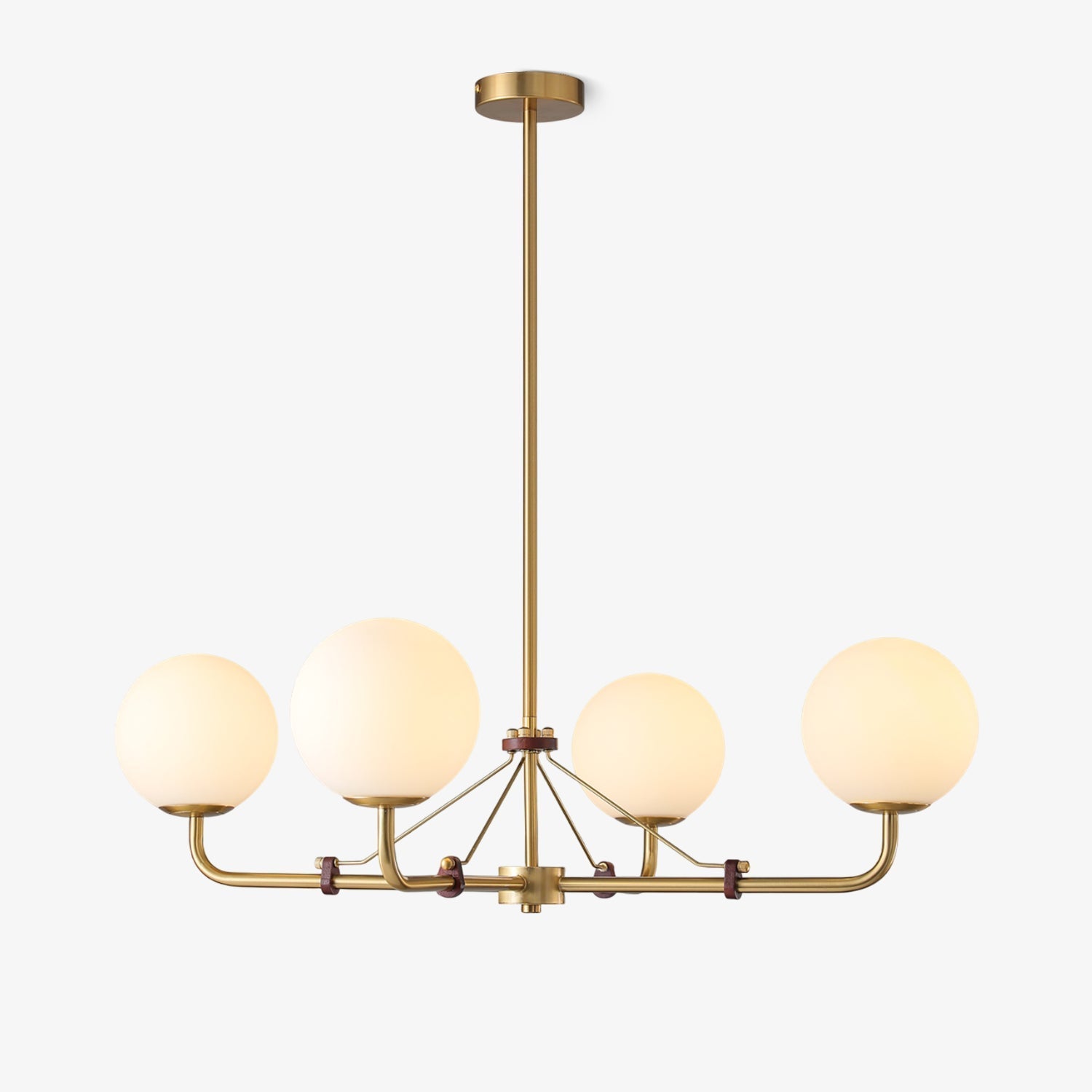 Lustra Chandelier Brass Globe Savanna Elegant-Neutral Decor