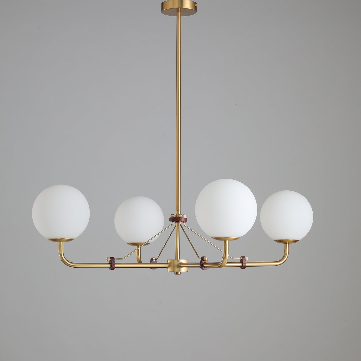 Lustra Chandelier Brass Globe Savanna Elegant-Neutral Decor