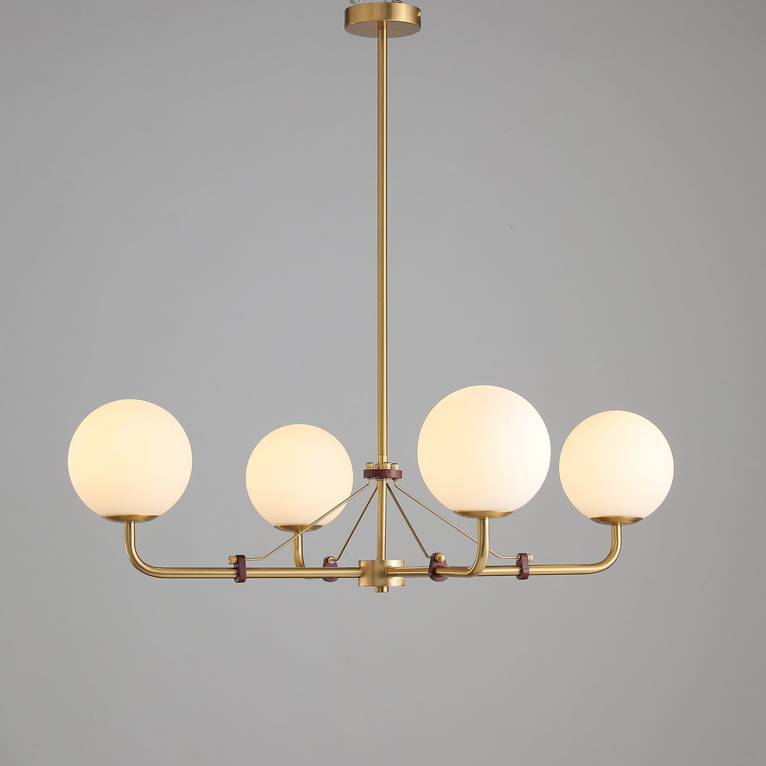 Lustra Chandelier Brass Globe Savanna Elegant-Neutral Decor