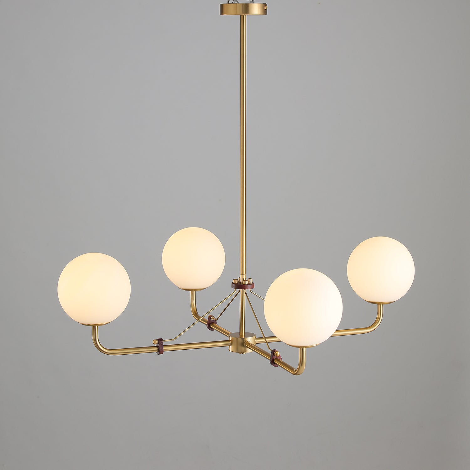 Lustra Chandelier Brass Globe Savanna Elegant-Neutral Decor
