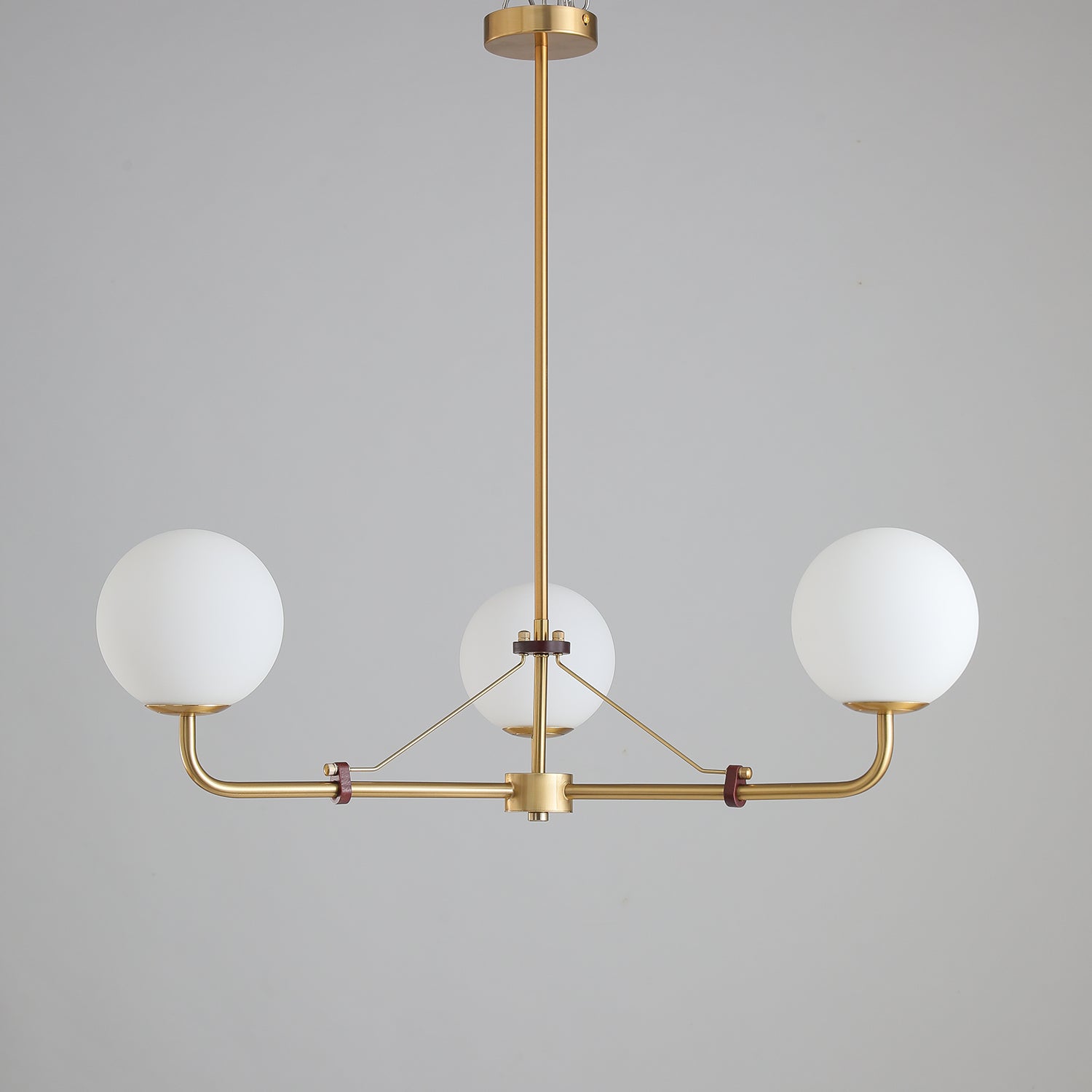 Lustra Chandelier Brass Globe Savanna Elegant-Neutral Decor