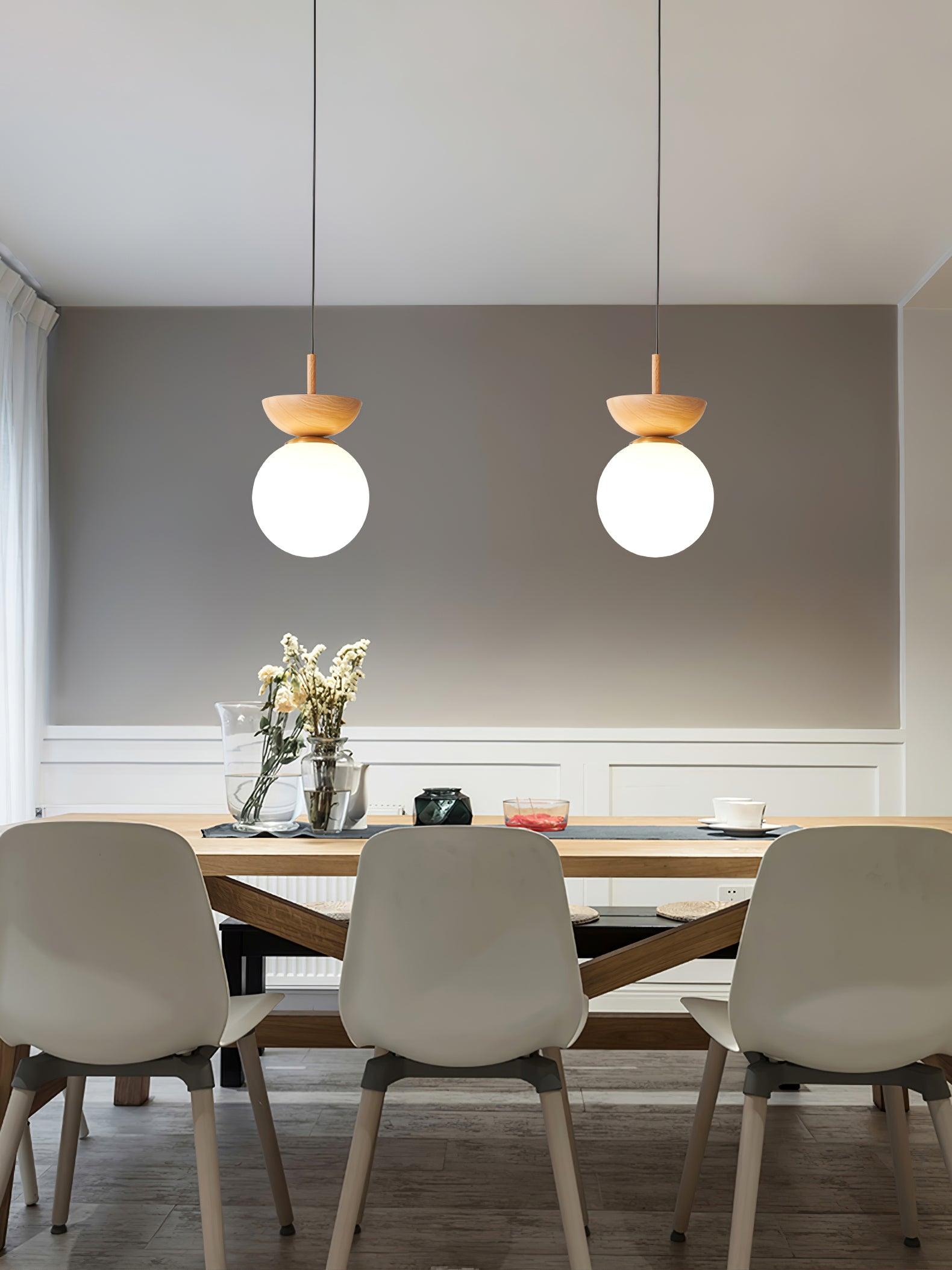 Peldes Premium Nordic Art Glass Pendant Lamp-Neutral Decor