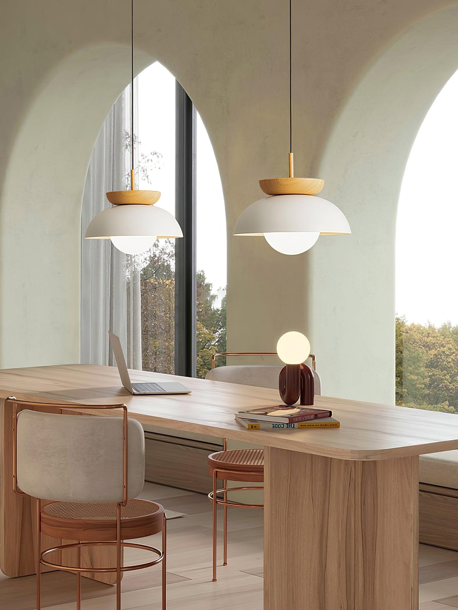 Peldes Premium Nordic Art Glass Pendant Lamp-Neutral Decor