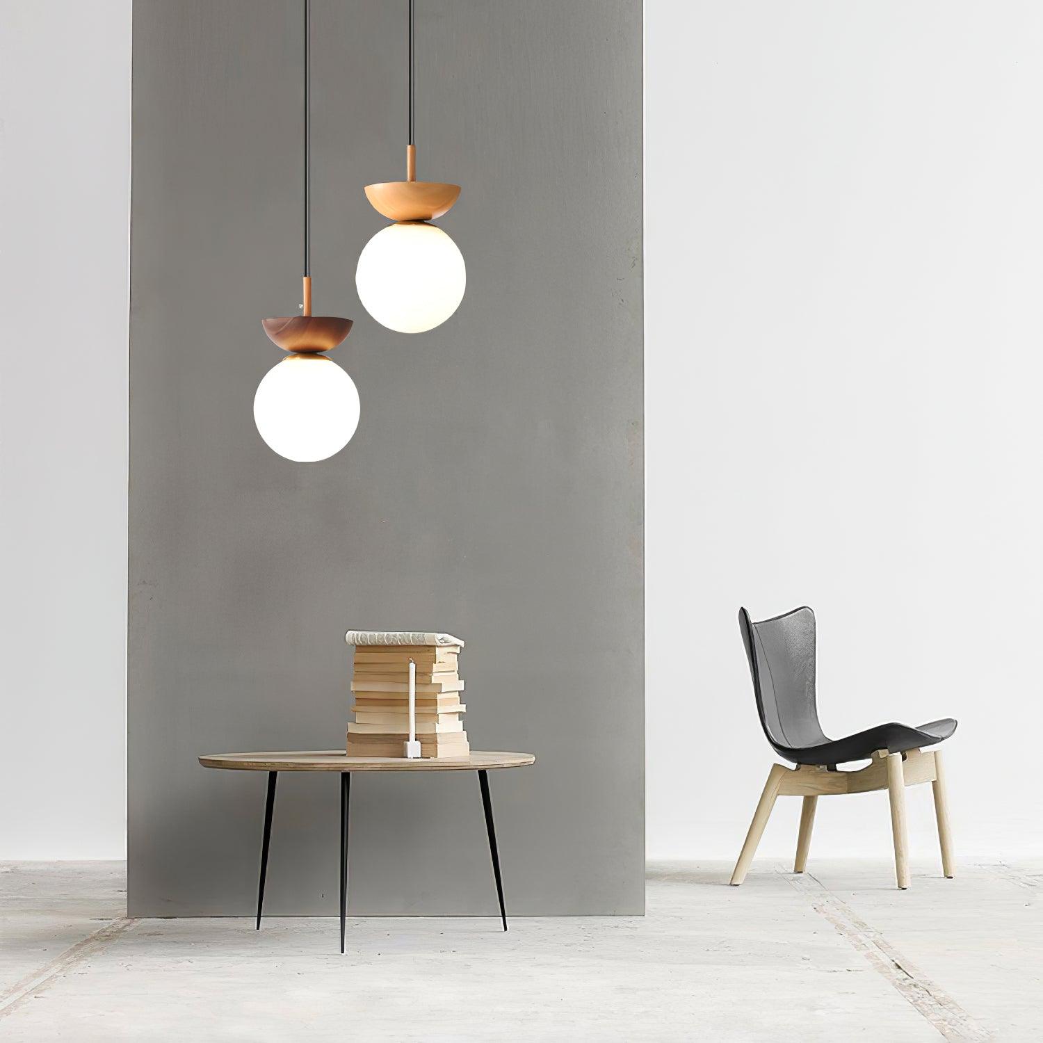 Peldes Premium Nordic Art Glass Pendant Lamp-Neutral Decor