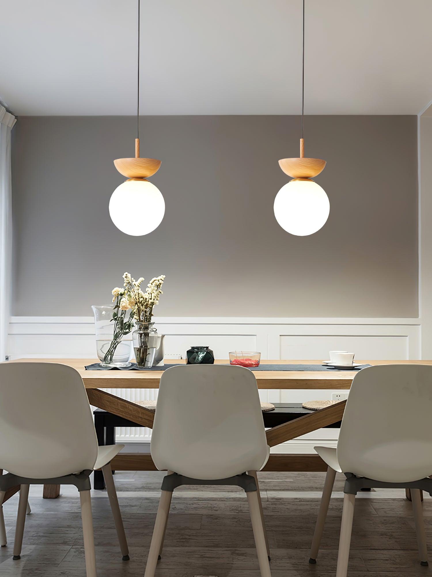 Peldes Premium Nordic Art Glass Pendant Lamp-Neutral Decor