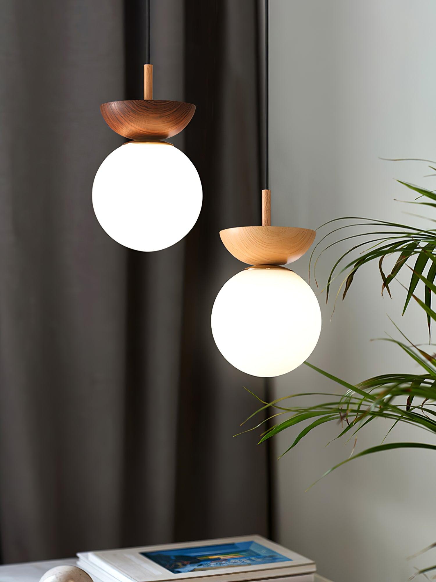 Peldes Premium Nordic Art Glass Pendant Lamp-Neutral Decor