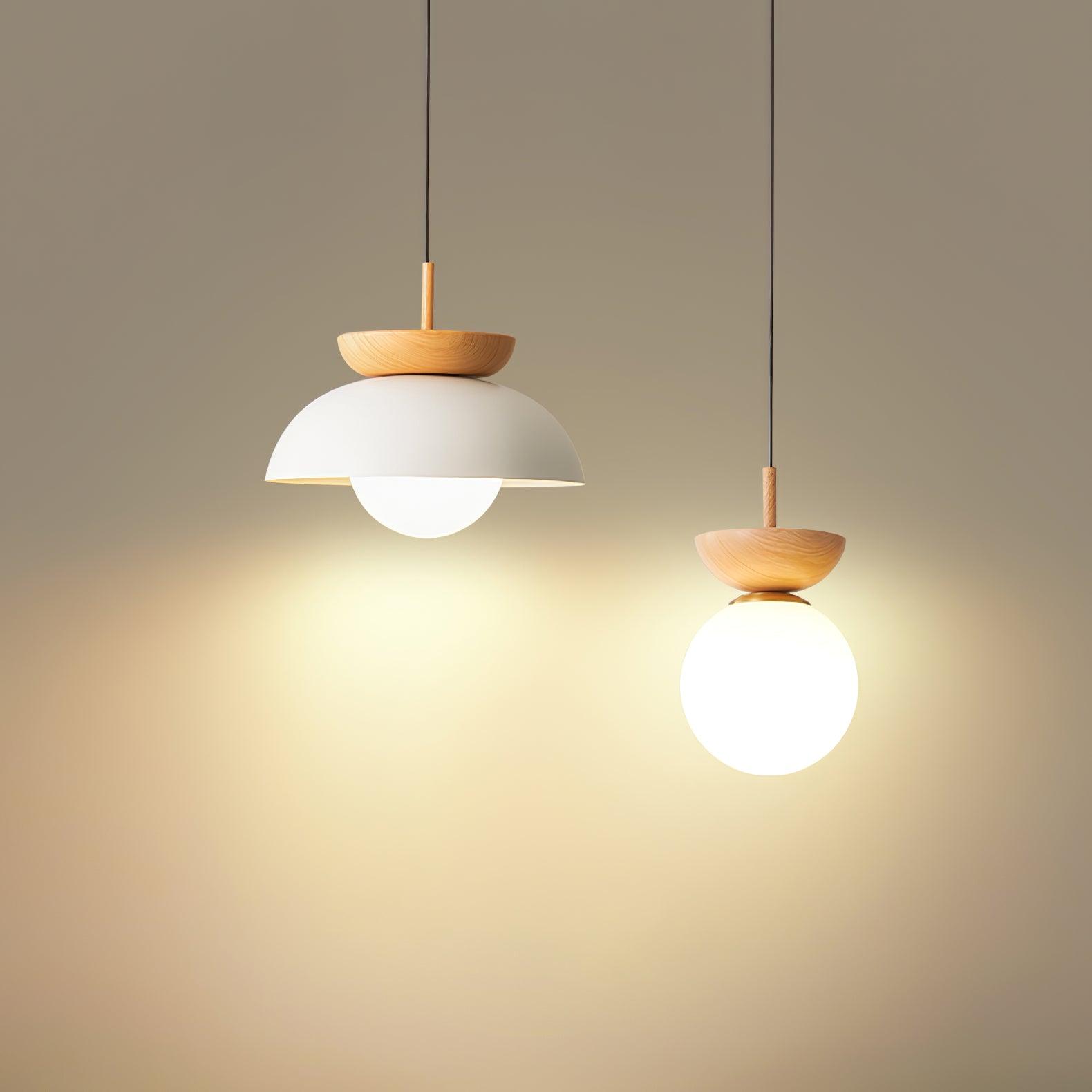 Peldes Premium Nordic Art Glass Pendant Lamp-Neutral Decor