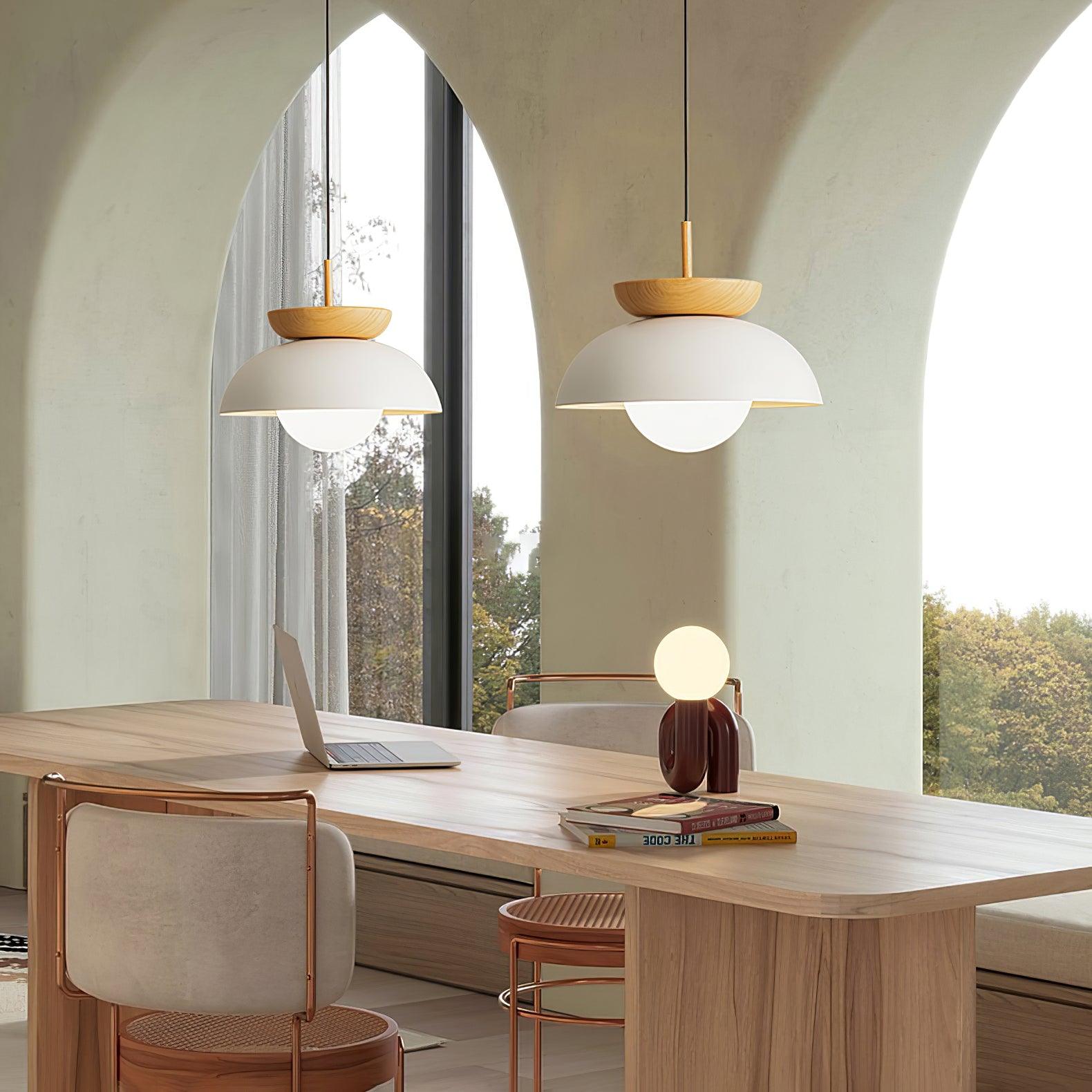 Peldes Premium Nordic Art Glass Pendant Lamp-Neutral Decor