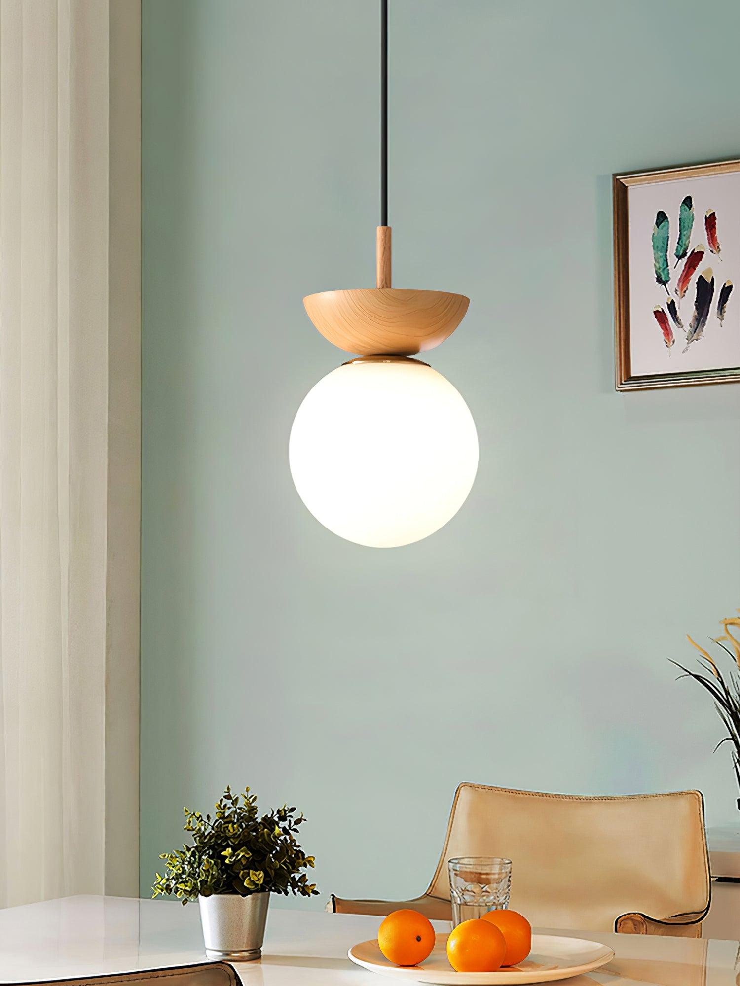 Peldes Premium Nordic Art Glass Pendant Lamp-Neutral Decor