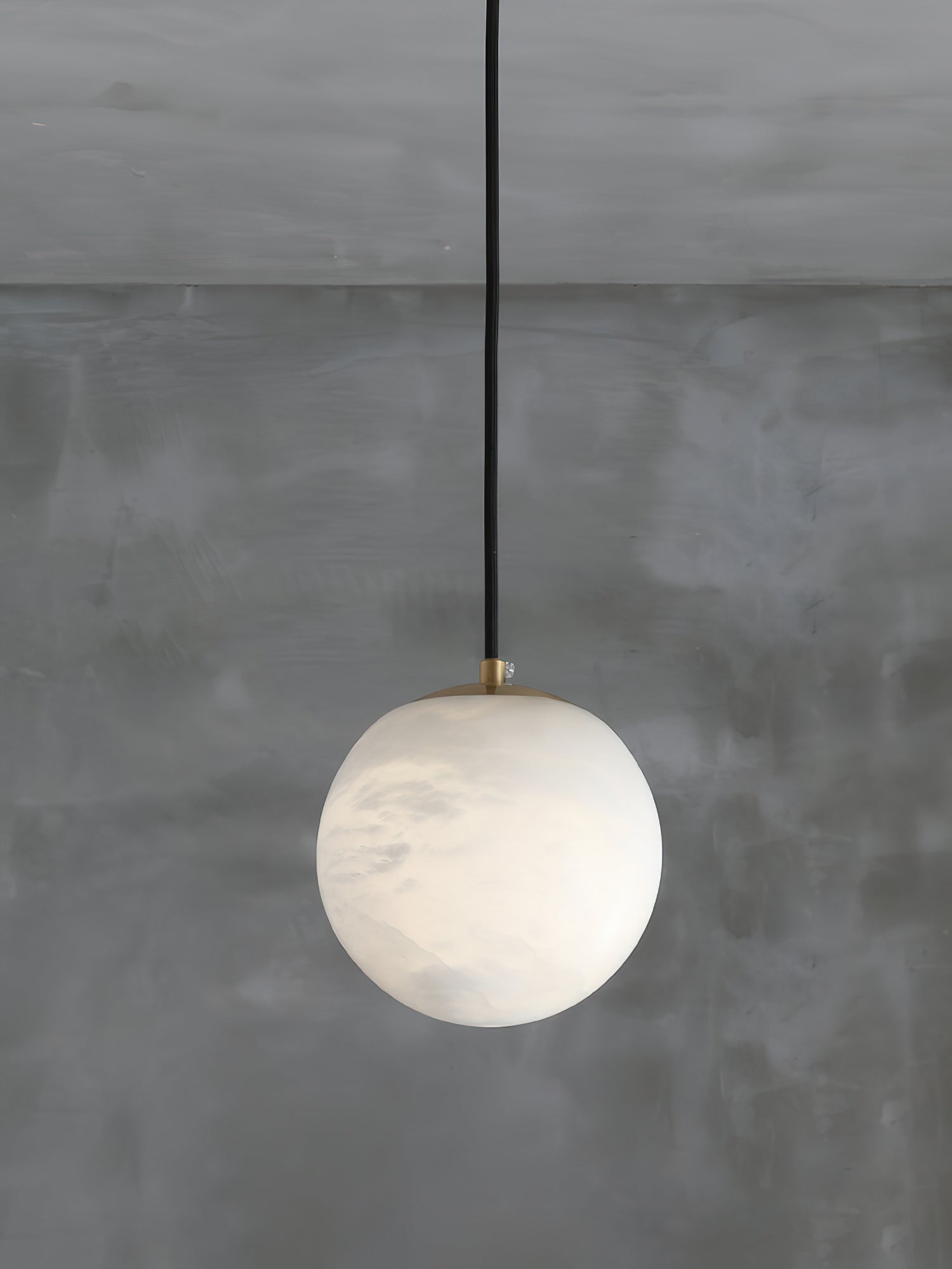 Uphaara Alabaster Pendant Light-Neutral Decor