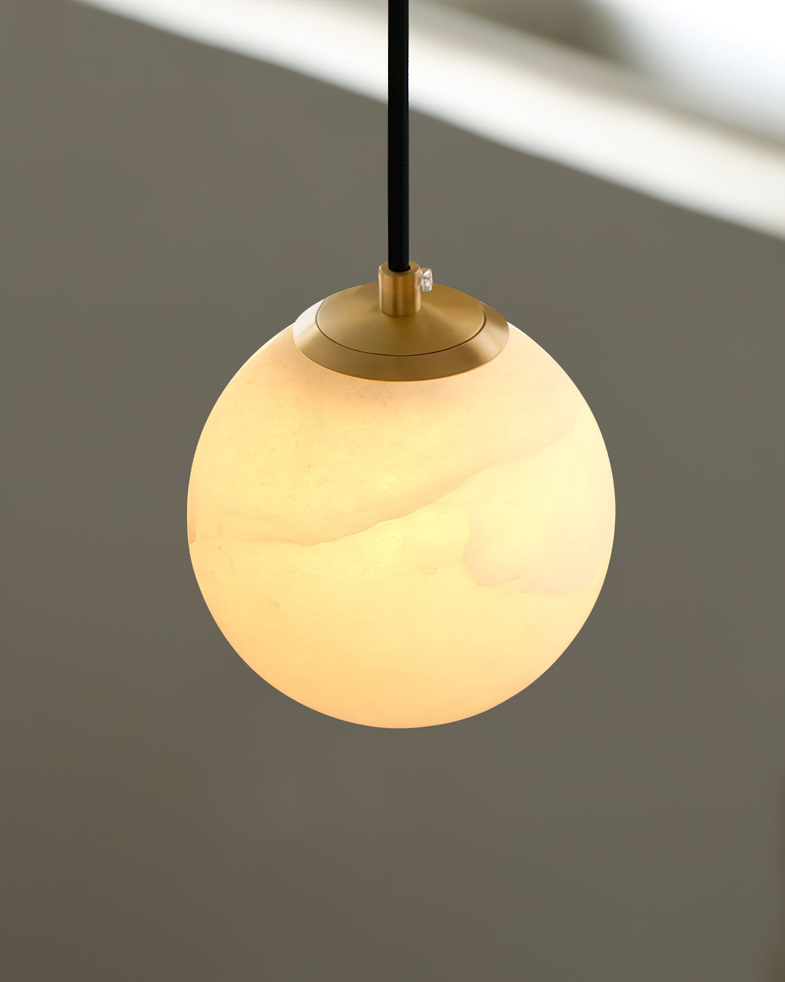 Uphaara Alabaster Pendant Light-Neutral Decor