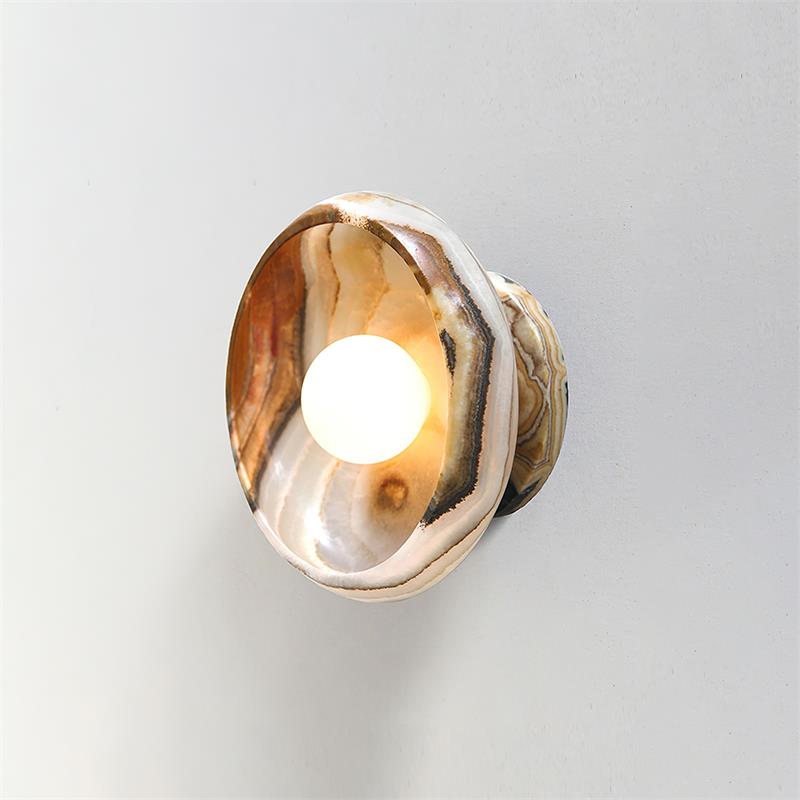 Onvix Natural Onyx Wall Light