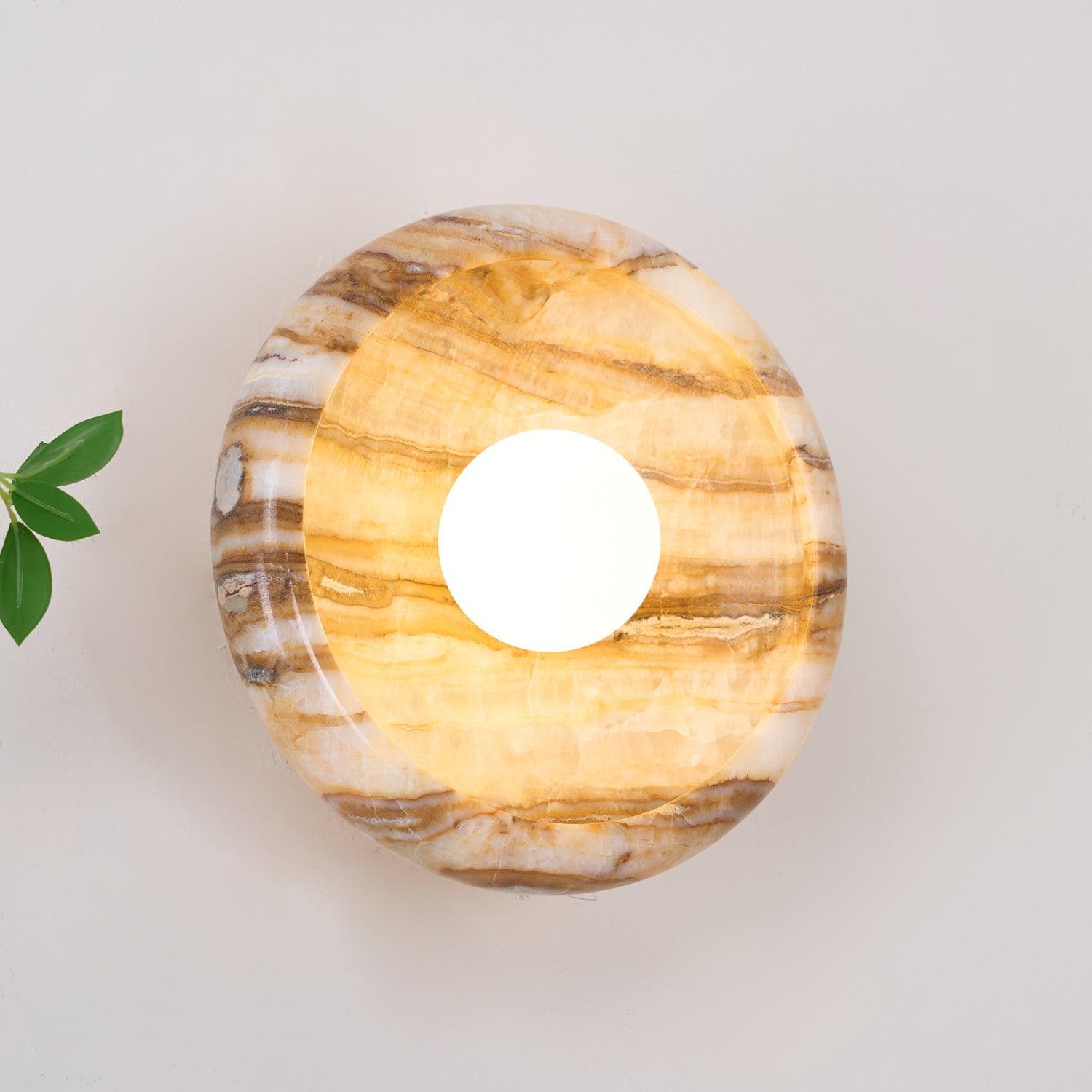 Onvix Natural Onyx Wall Light