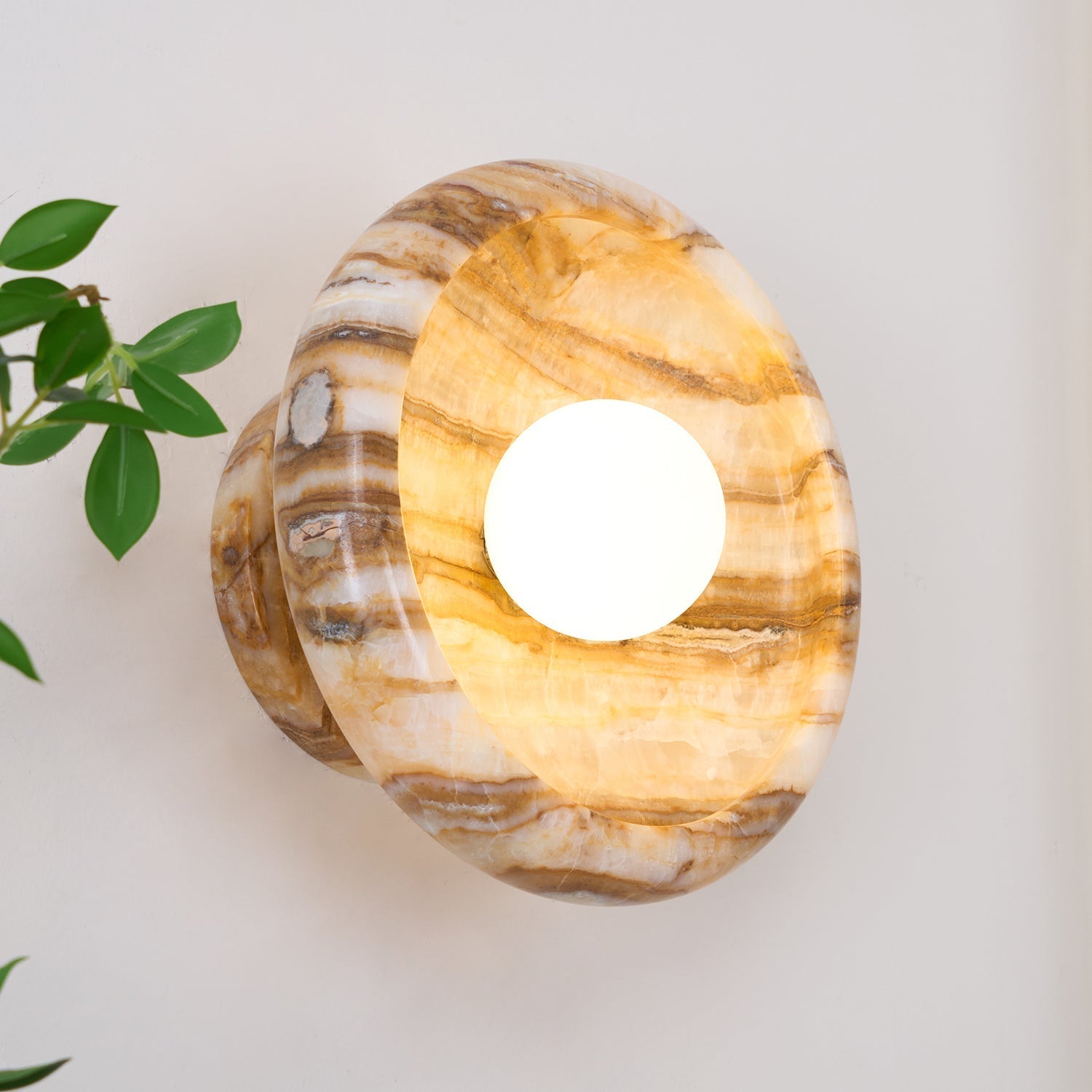 Onvix Natural Onyx Wall Light