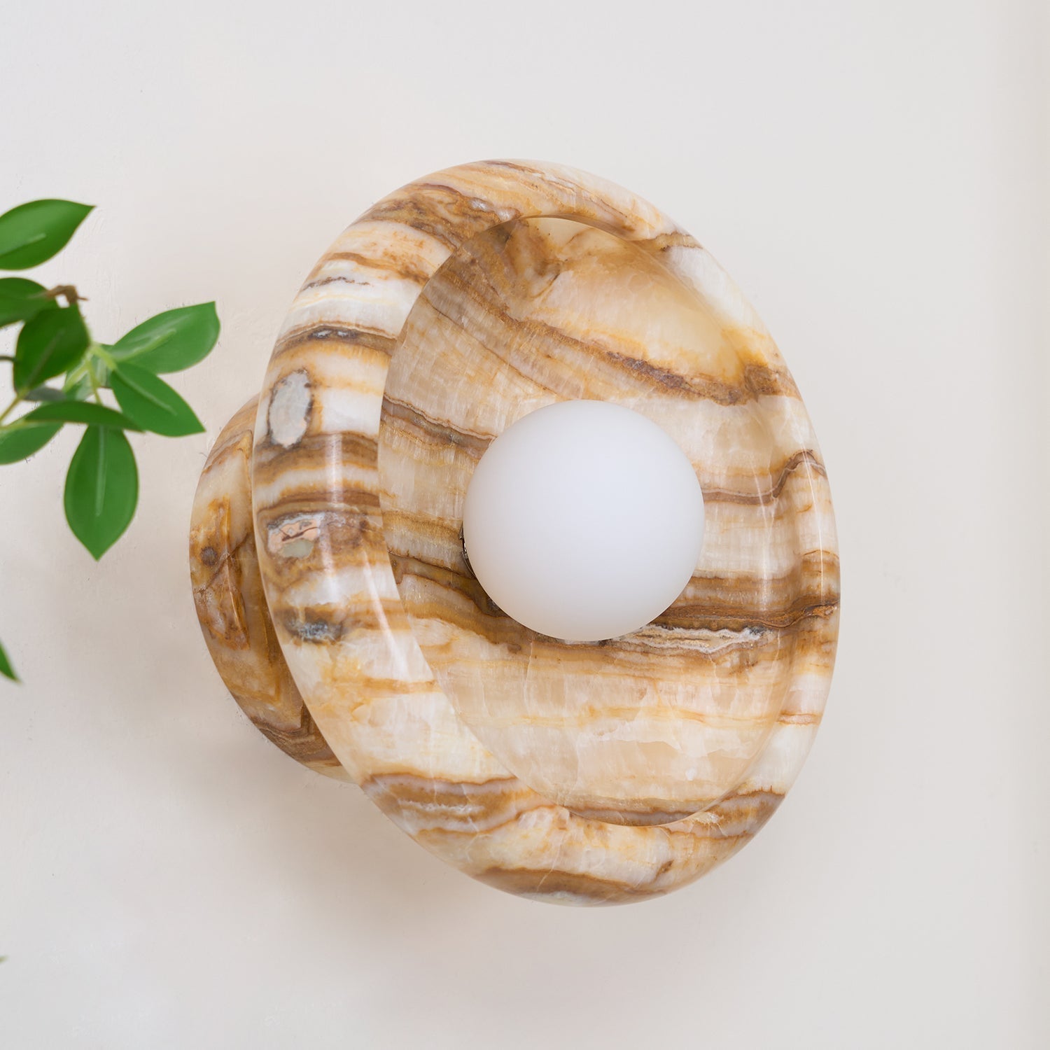 Onvix Natural Onyx Wall Light