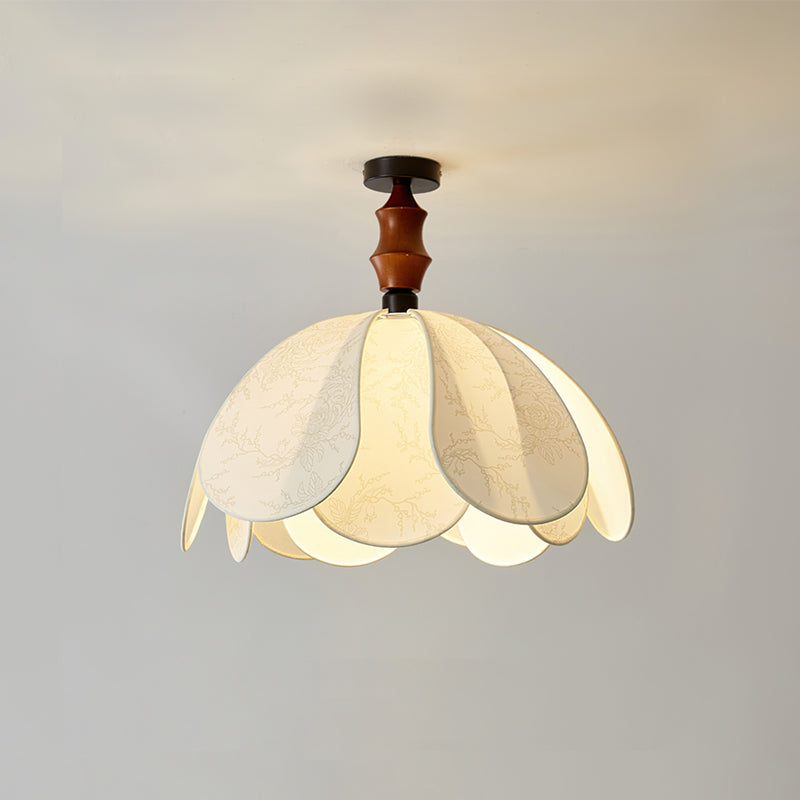 Boho Scalloped Fabric Ceiling Light