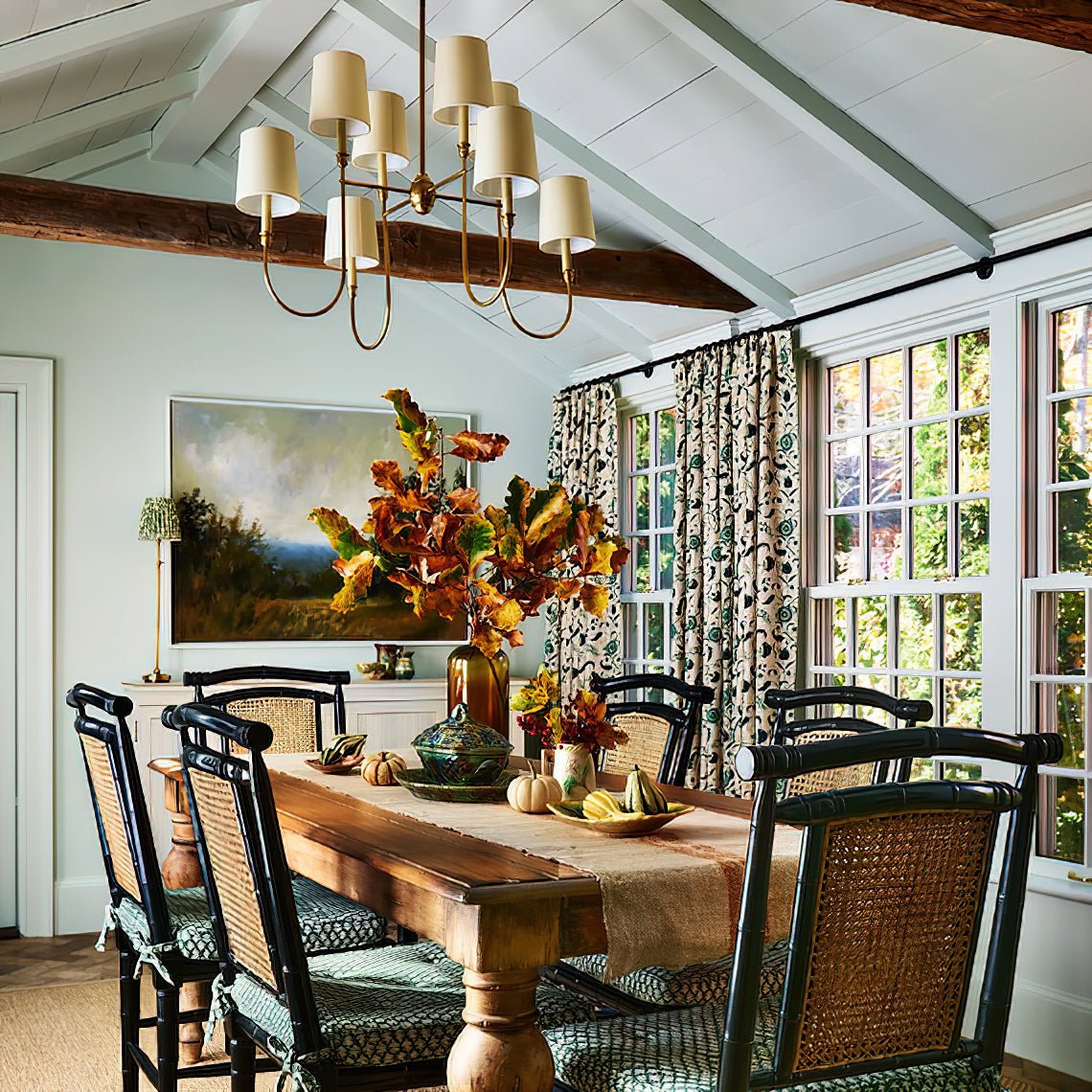 Lustra Chandelier Vendome Brass White Shade-Neutral Decor
