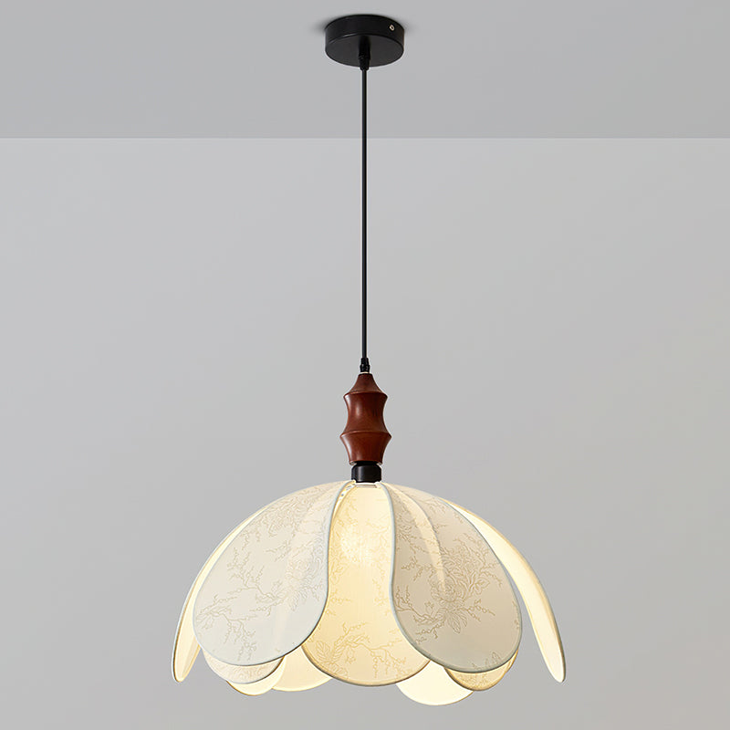 View of the ceiling mount and suspension cable for the Savoy Pendant Light.
