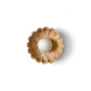 Ritta Flower Wall Lamp  Yellow Travertine