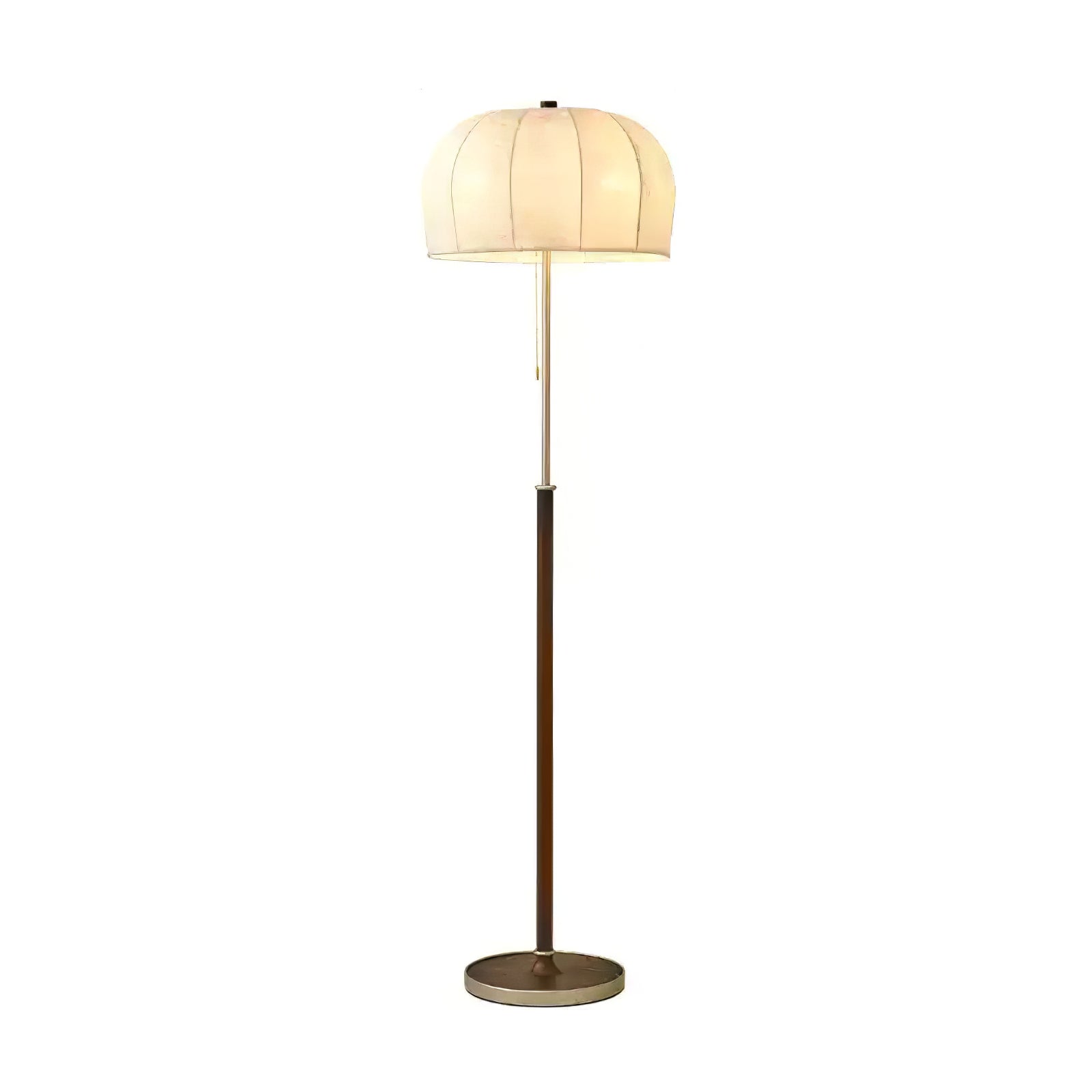 Cularo Fabric Wood Floor Lamp-Neutral Decor