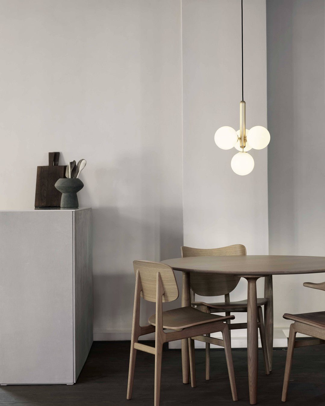 Azorila Modern Minimalist Swag Brass Glass Pendant Light-Neutral Decor