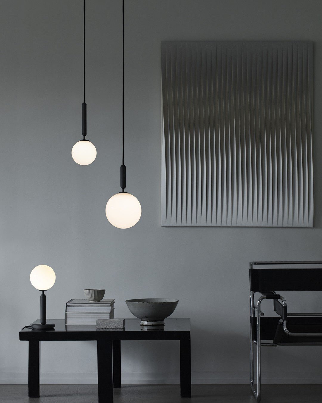Azorila Modern Minimalist Swag Brass Glass Pendant Light-Neutral Decor