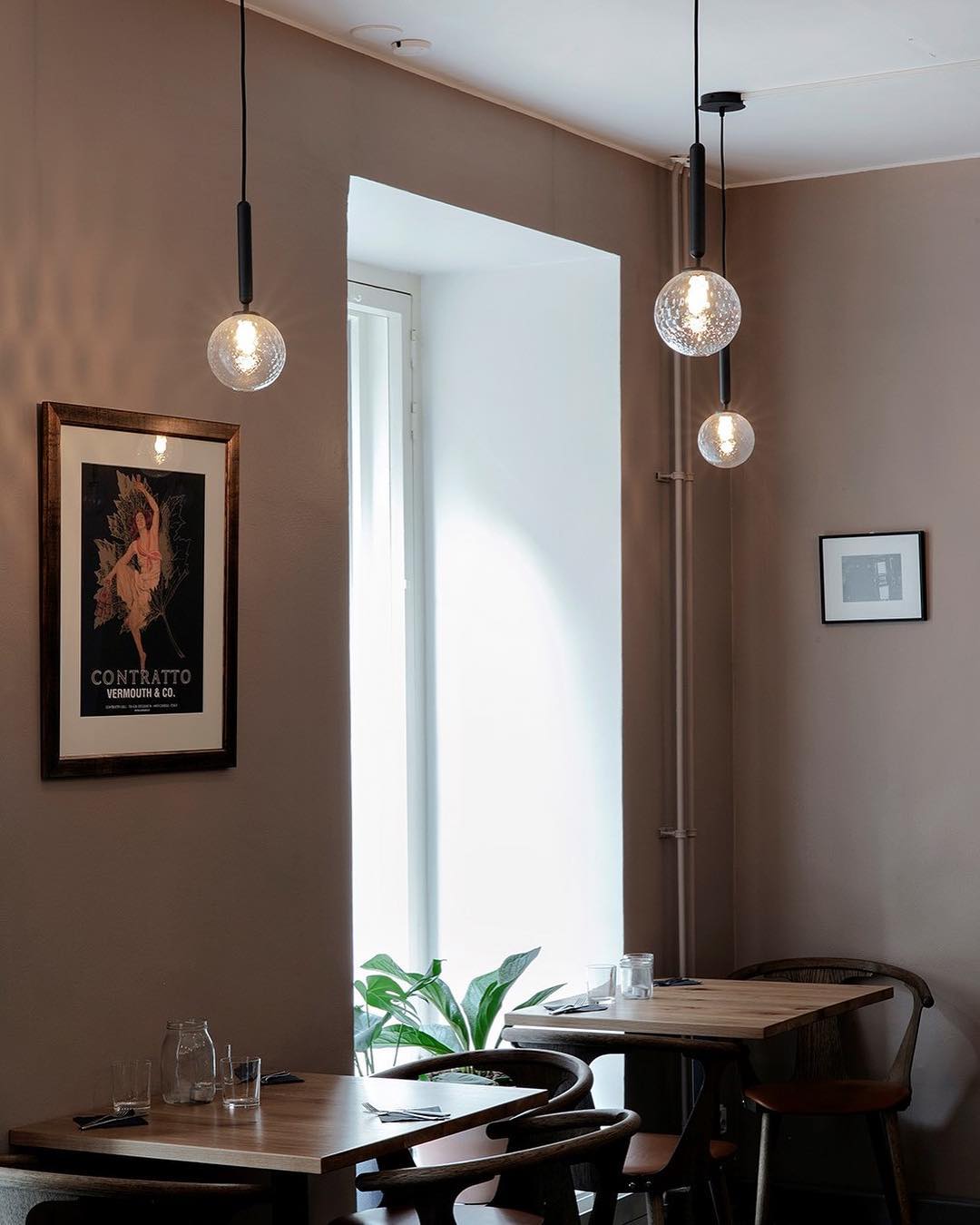 Azorila Modern Minimalist Swag Brass Glass Pendant Light-Neutral Decor