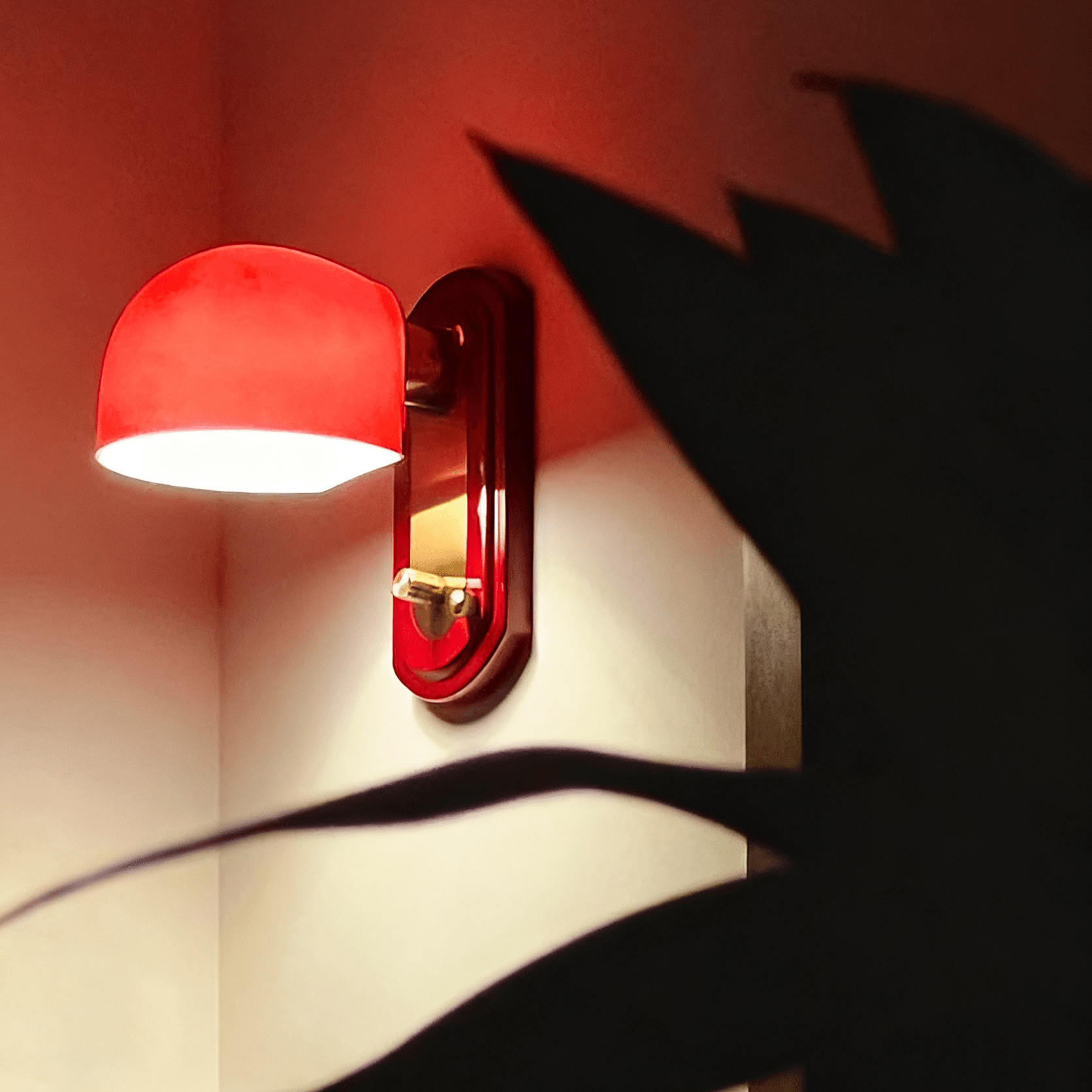 Scarlet Dome Wall Sconce-Neutral Decor