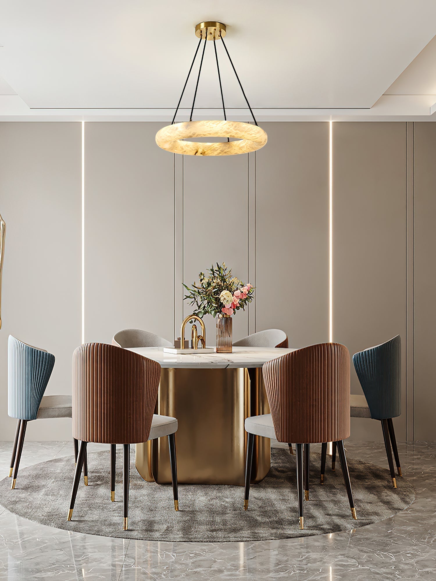 Aurora Alabaster Chandelier