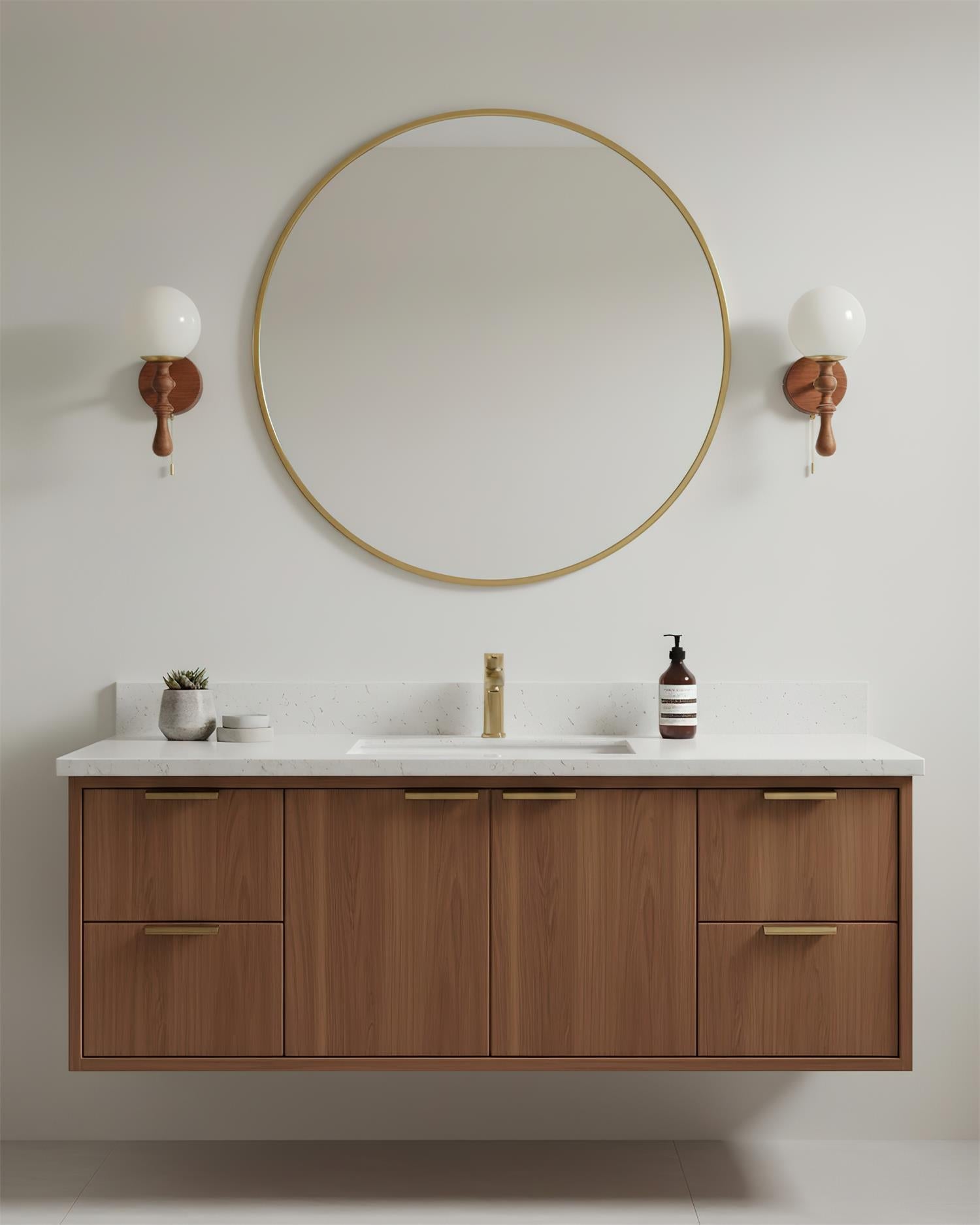 Walnut Wall Lamp