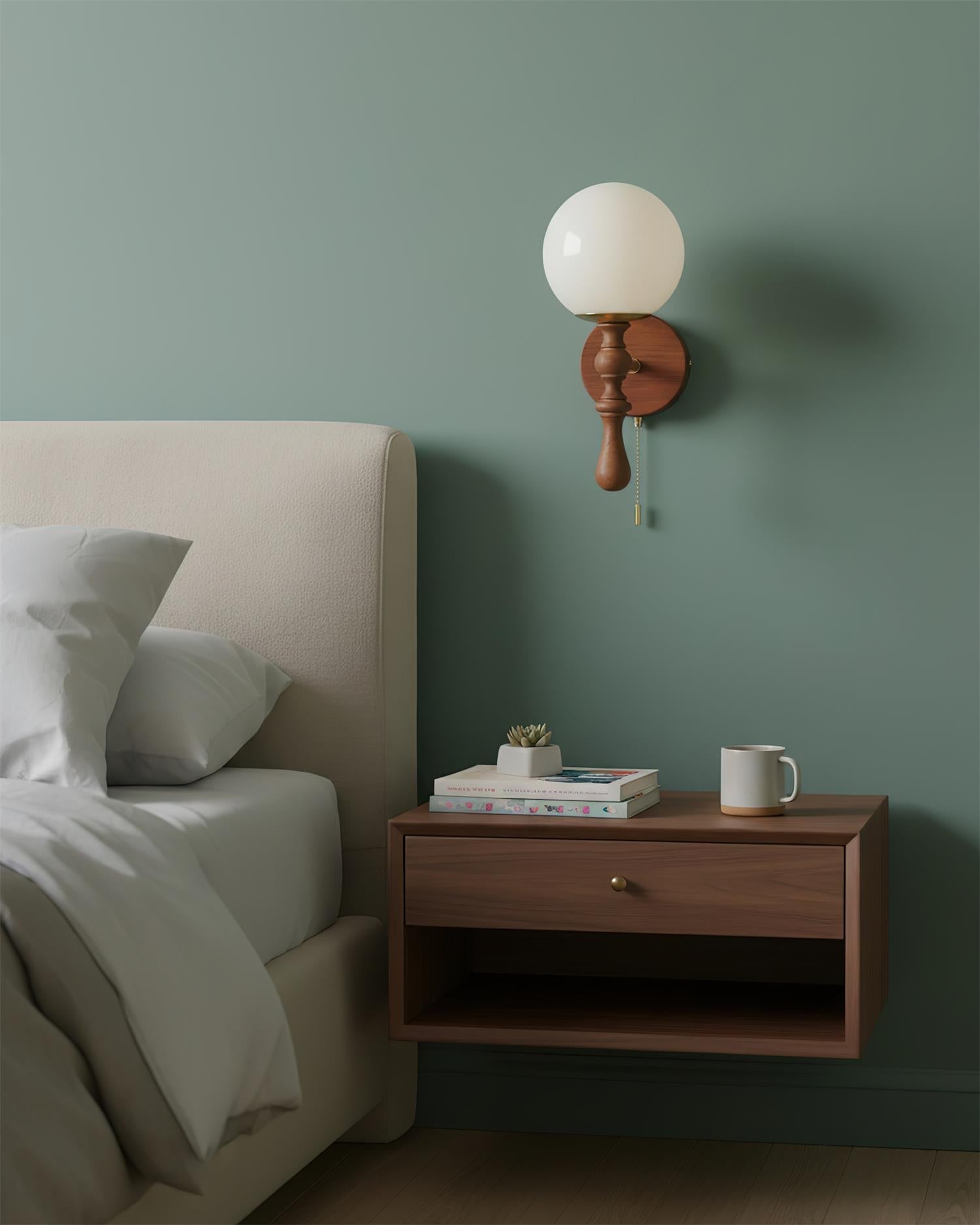 Walnut Wall Lamp