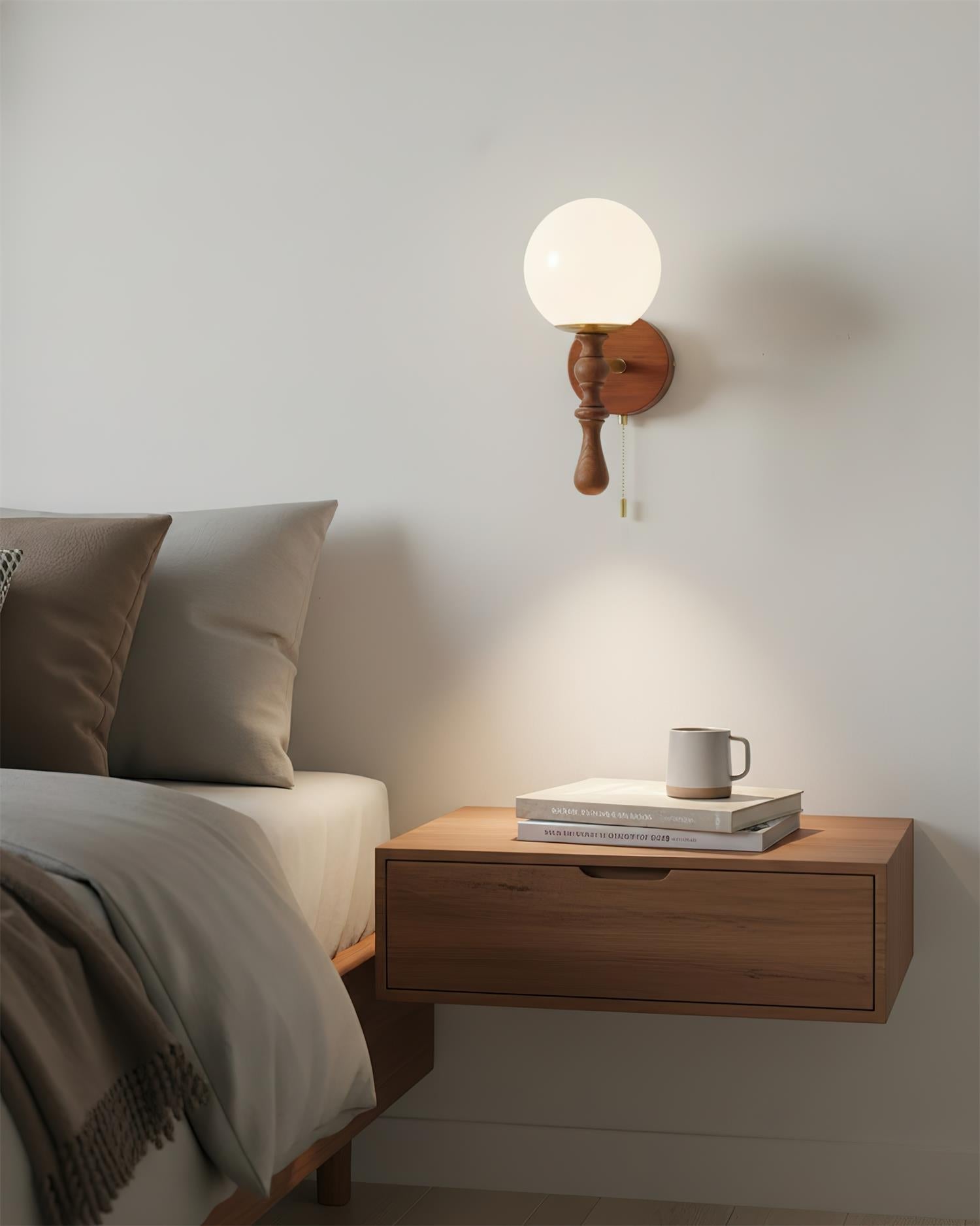 Walnut Wall Lamp