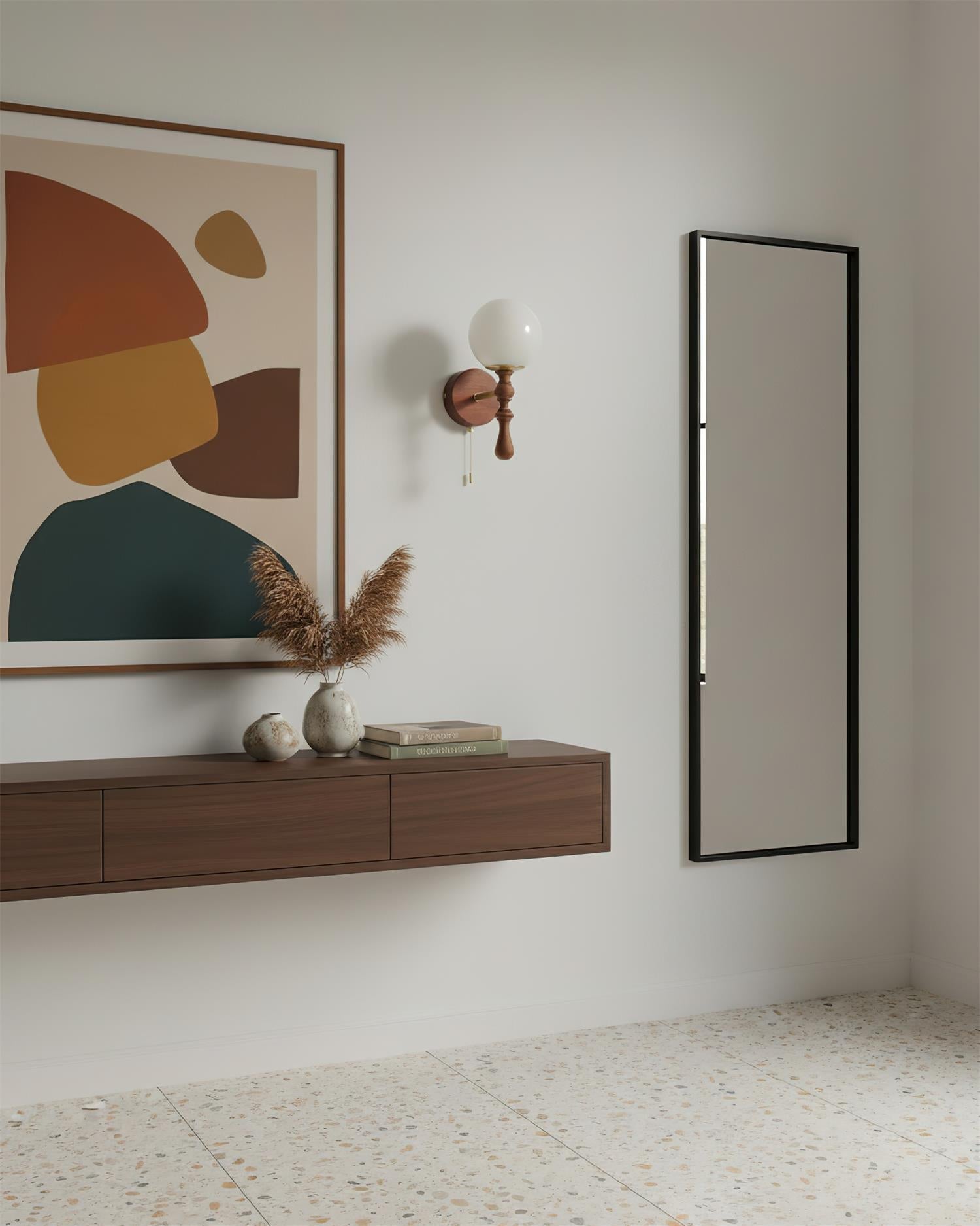 Walnut Wall Lamp
