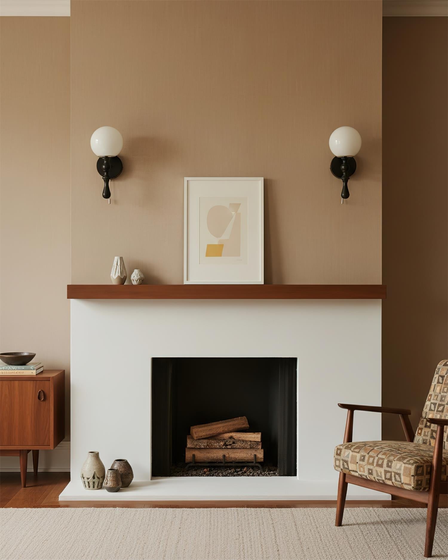 Walnut Wall Lamp