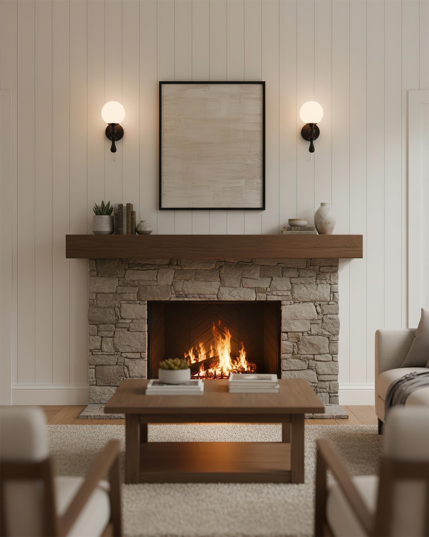 Walnut Wall Lamp