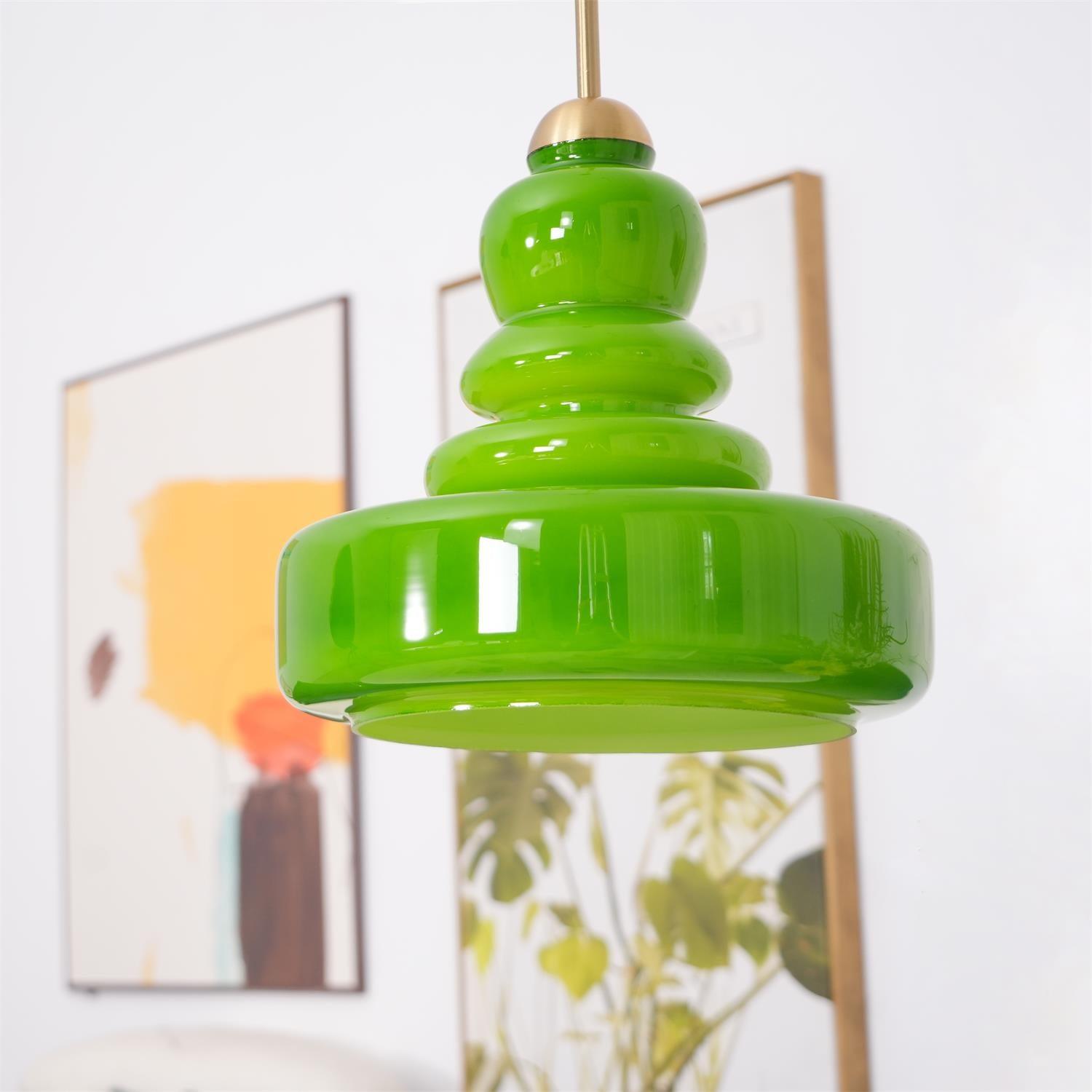 Lustra Pendant Lamp Schoolhouse Glass Layers for Living Room-Neutral Decor