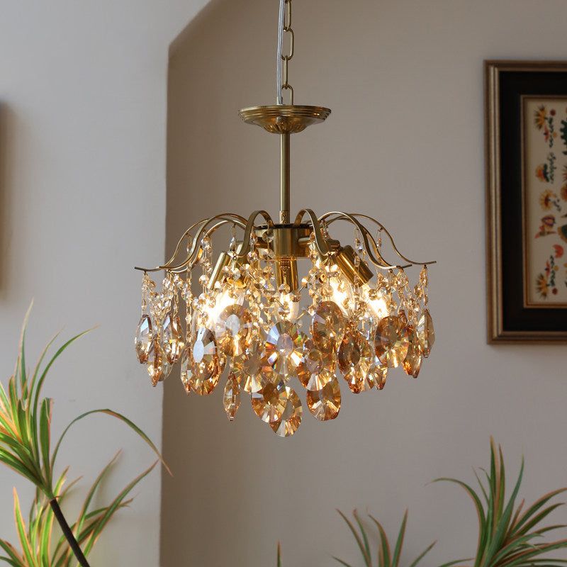 Product dimensions for the 15.7-inch Sciolari Crystal Chandelier.