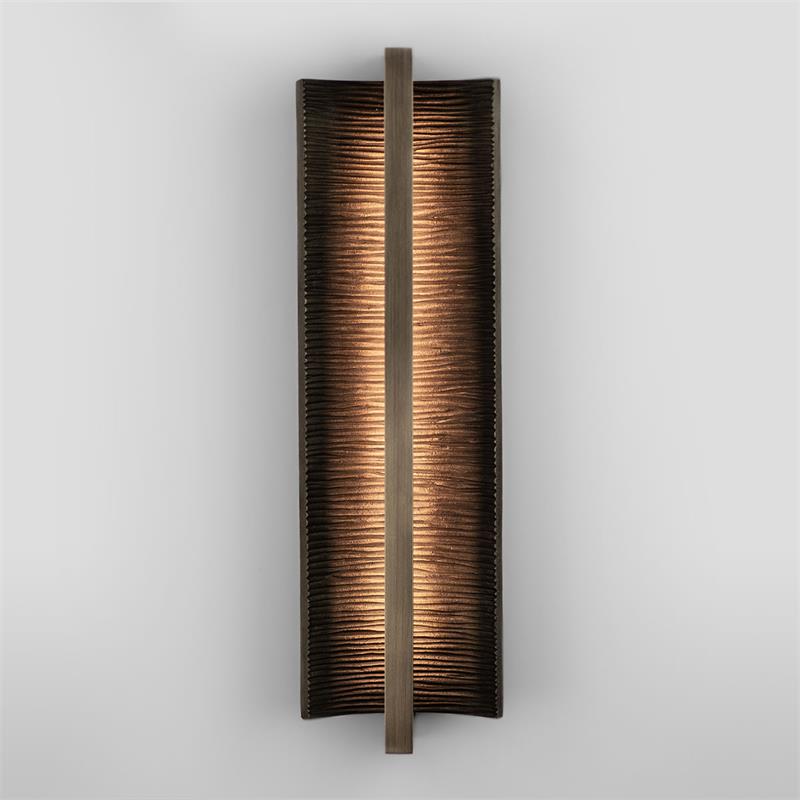 Scorpio Wall Lamp viewed from below, highlighting its structure.