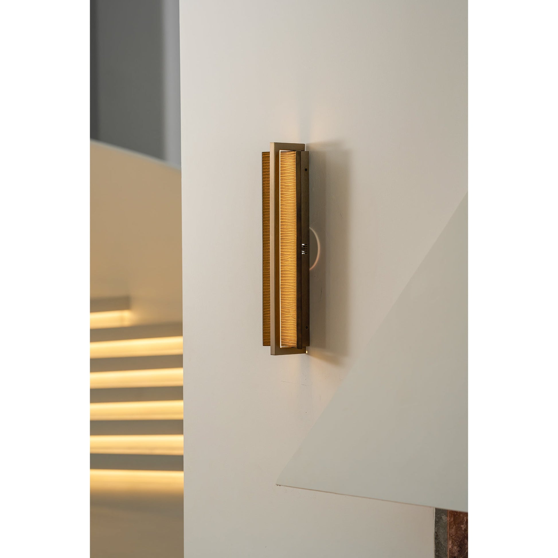 The Scorpio Wall Lamp shown as a pair for symmetrical lighting.