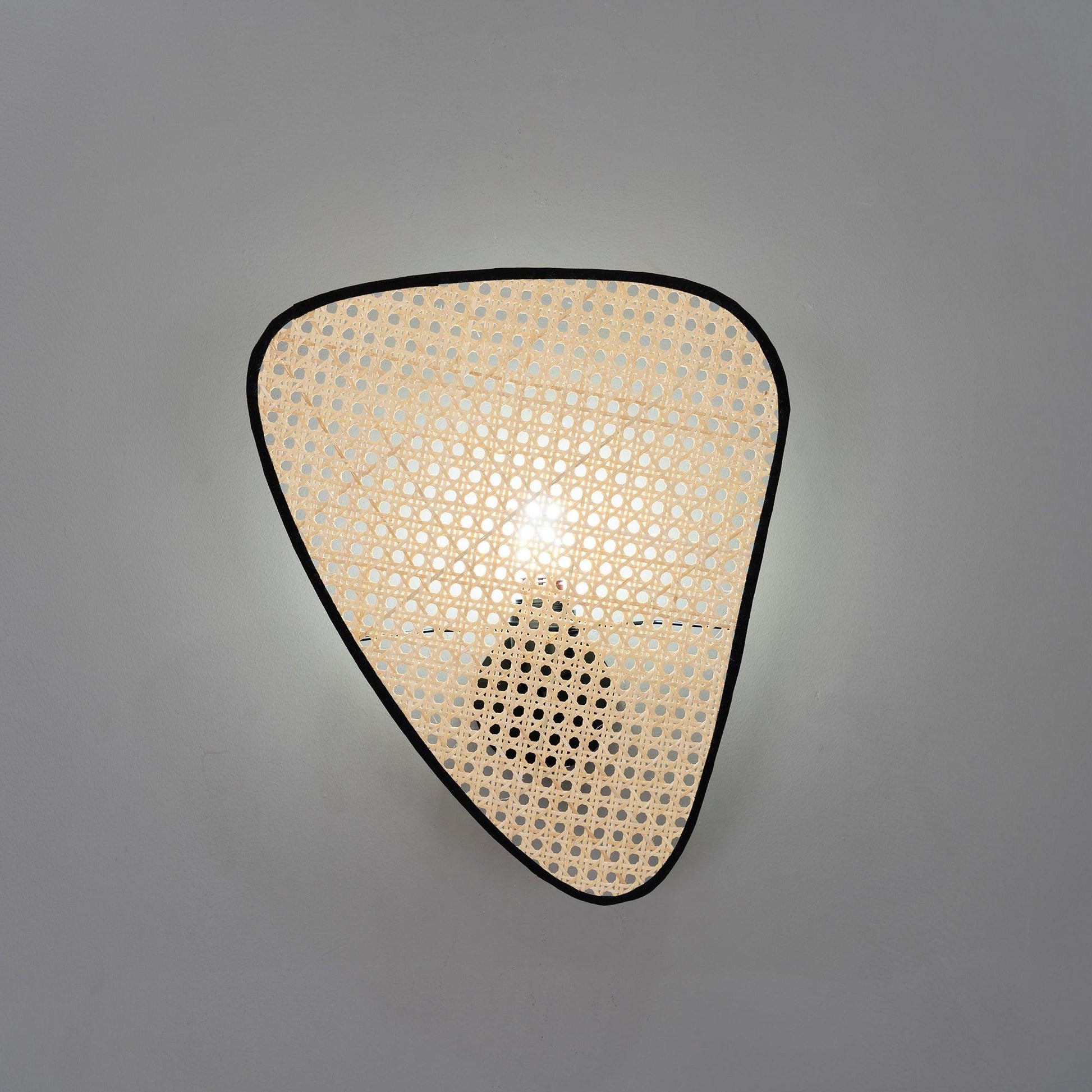 Earian Art Natural Cannage Bamboo Sconce Wall lamp-Neutral Decor
