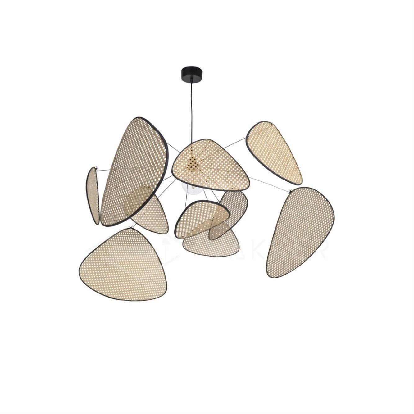 Lustra Chandelier Screen Cannage Suspension Retro-Neutral Decor