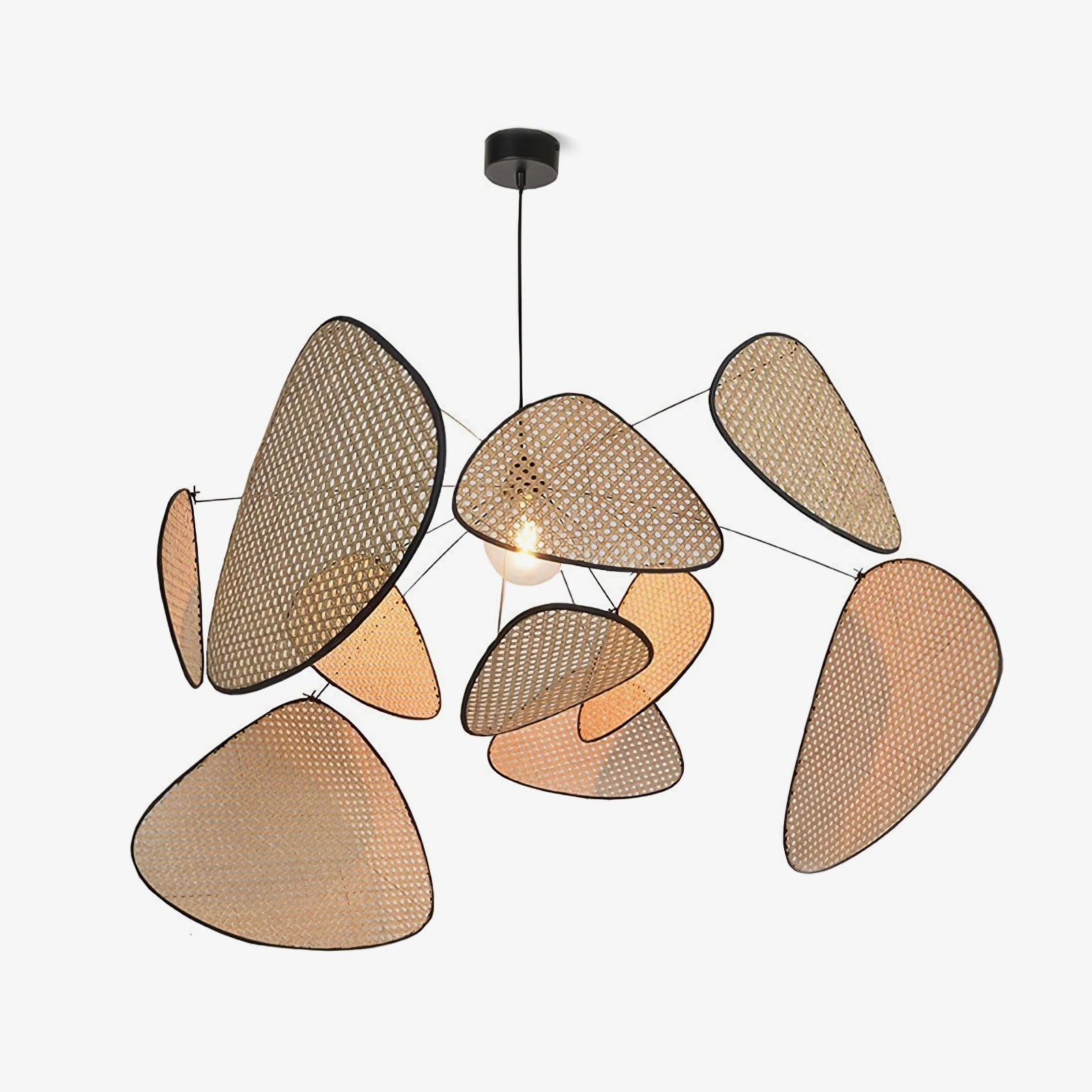 Lustra Chandelier Screen Cannage Suspension Retro-Neutral Decor