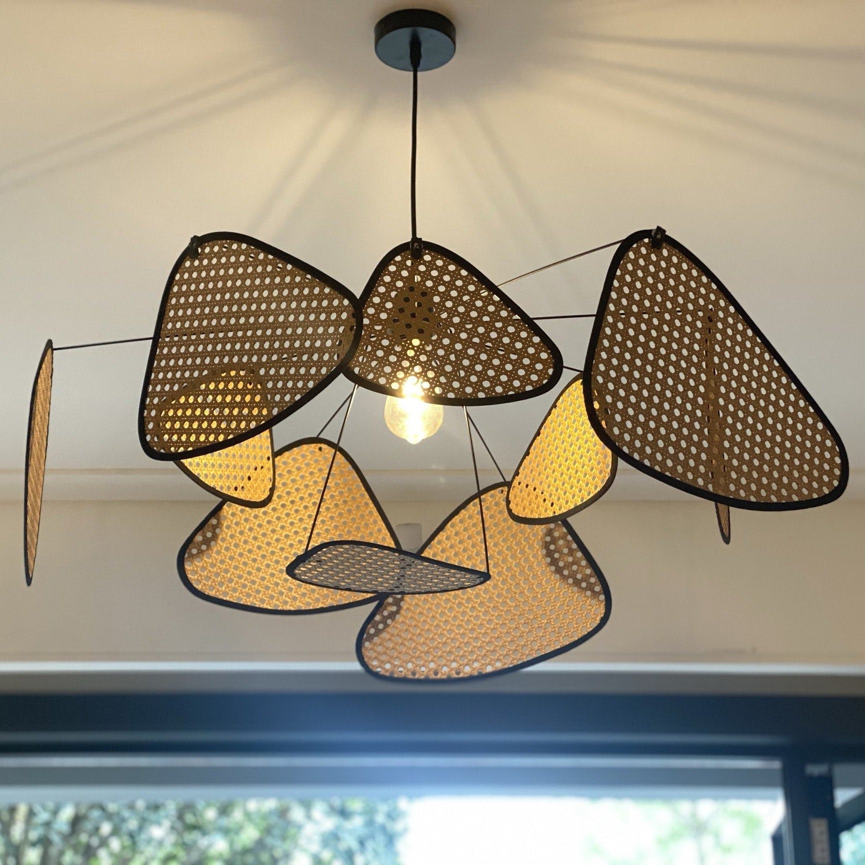 Lustra Chandelier Screen Cannage Suspension Retro-Neutral Decor