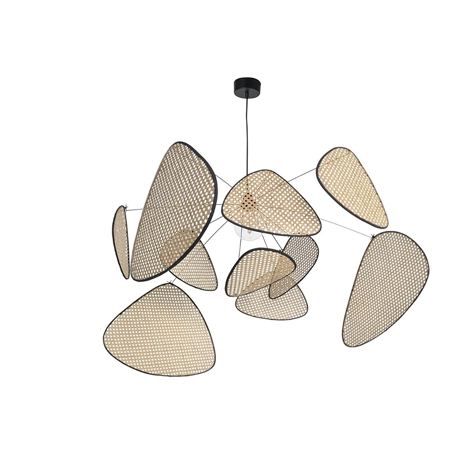 Lustra Chandelier Screen Cannage Suspension Retro-Neutral Decor