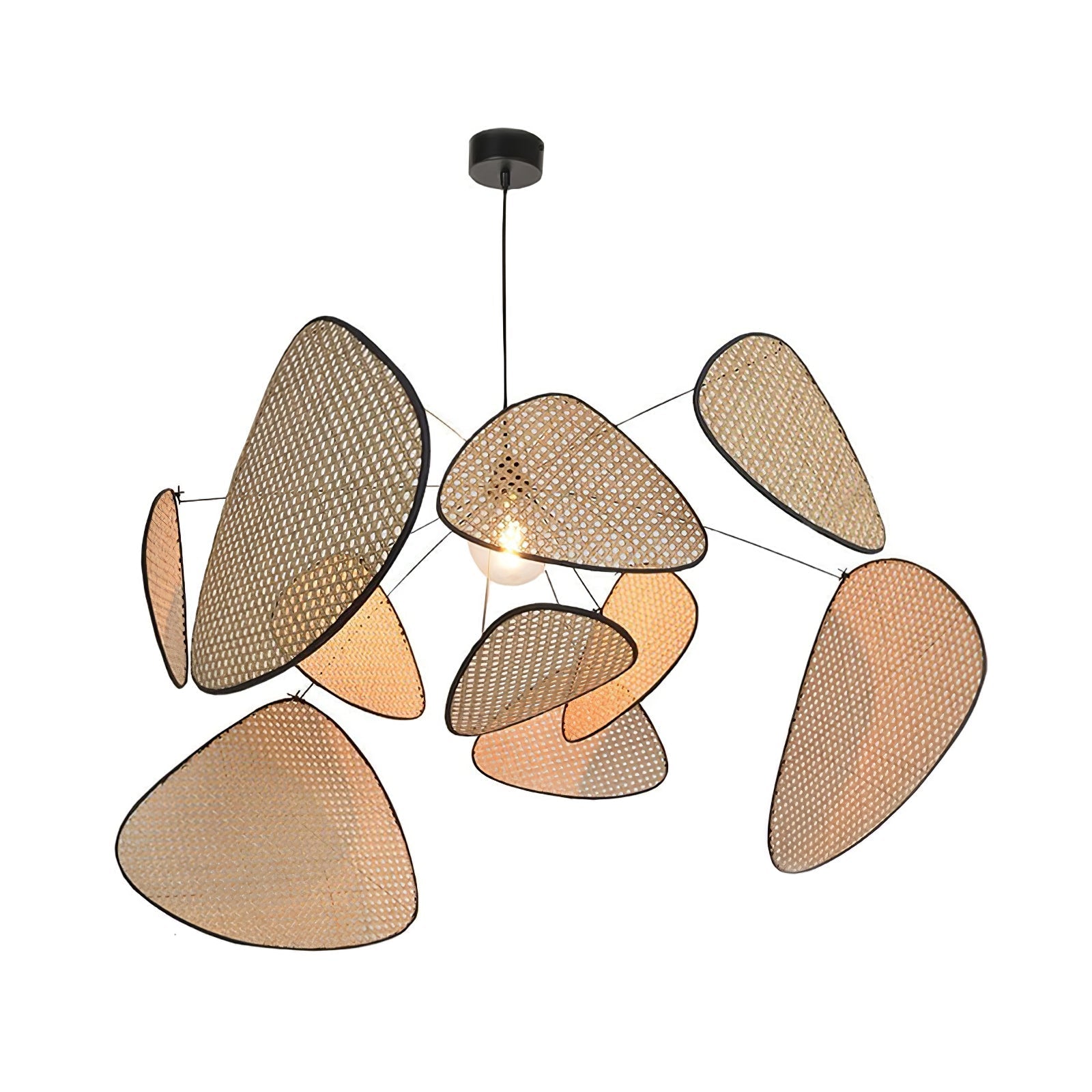 Lustra Chandelier Screen Cannage Suspension Retro-Neutral Decor