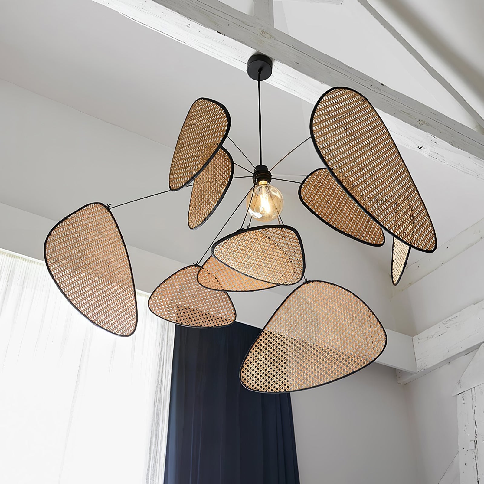 Lustra Chandelier Screen Cannage Suspension Retro-Neutral Decor