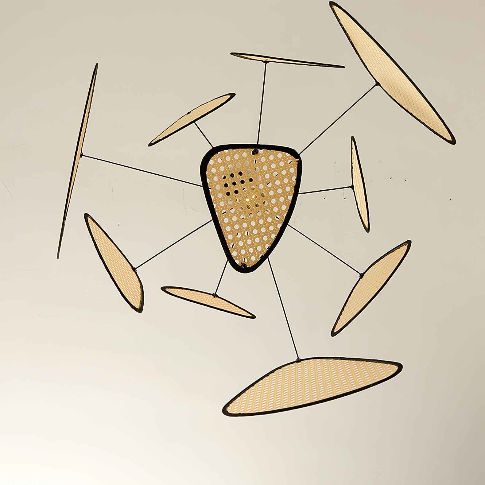 Lustra Pendant Light Rattan Swag Industrial-Neutral Decor