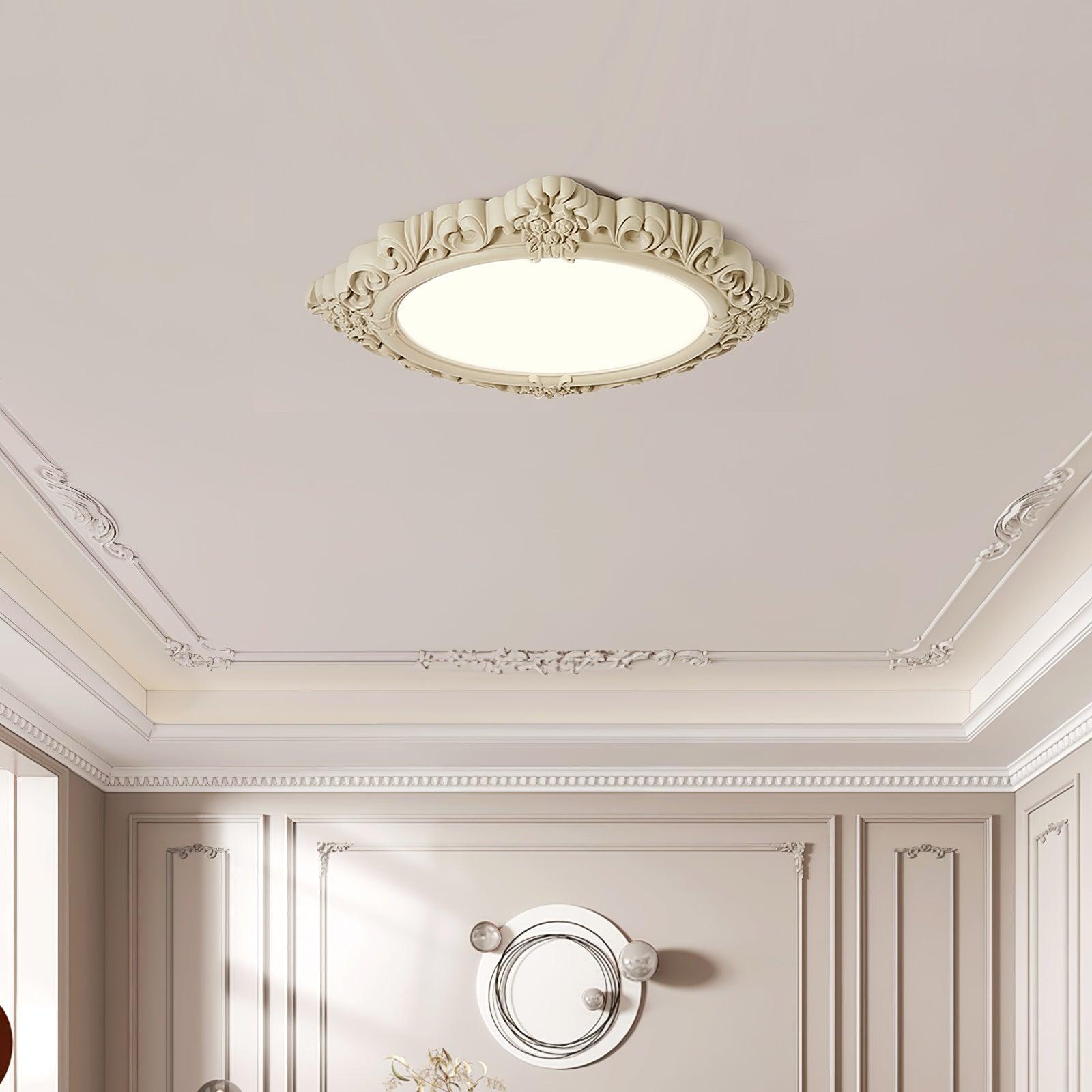 Avraee Sculpted Resin Ceiling Lamp-Neutral Decor