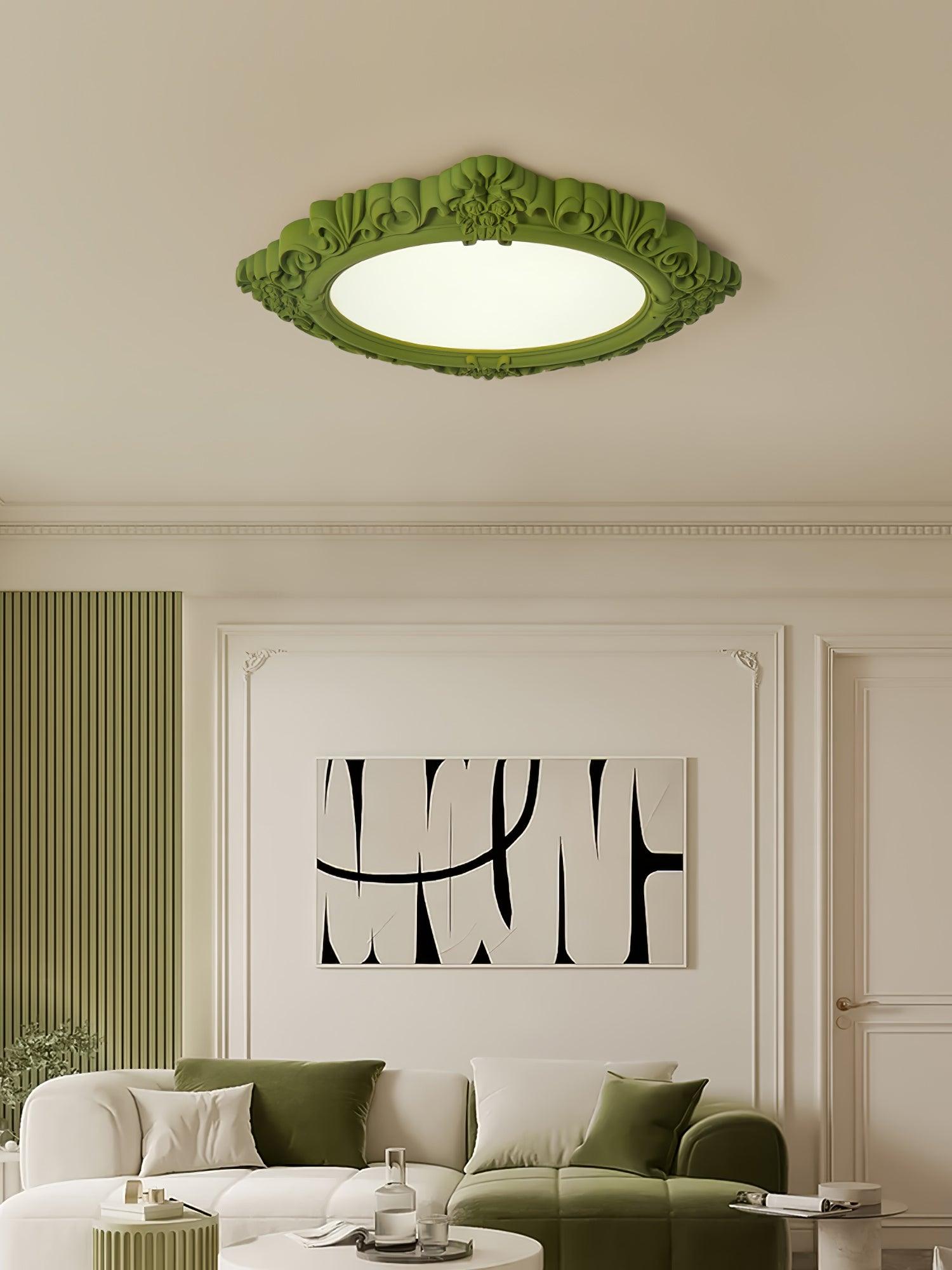 Avraee Sculpted Resin Ceiling Lamp-Neutral Decor